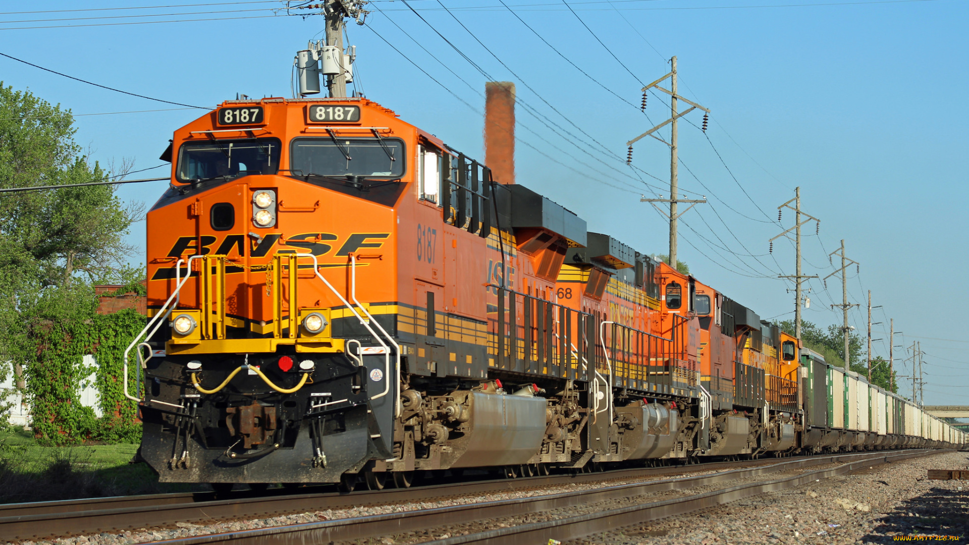 техника, поезда, состав, рельсы, локомотив, дорога, железная