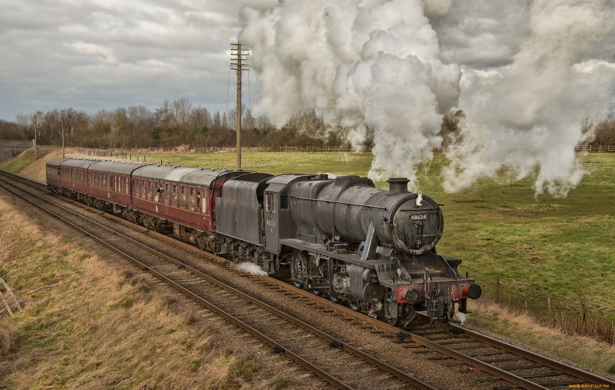 техника, паровозы, паровоз, рельсы, железная, дорога