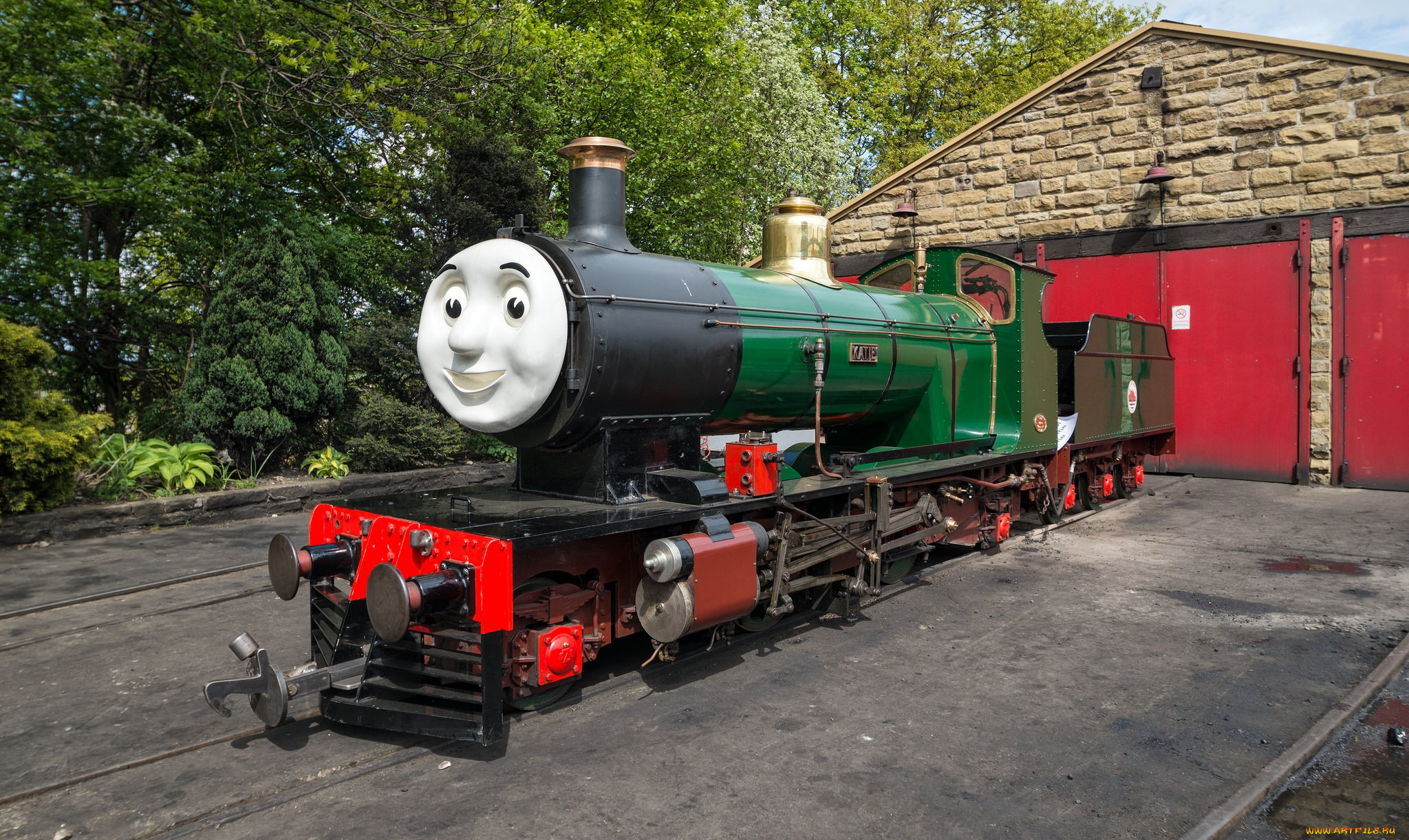 техника, паровозы, паровоз, железная, дорога, рельсы