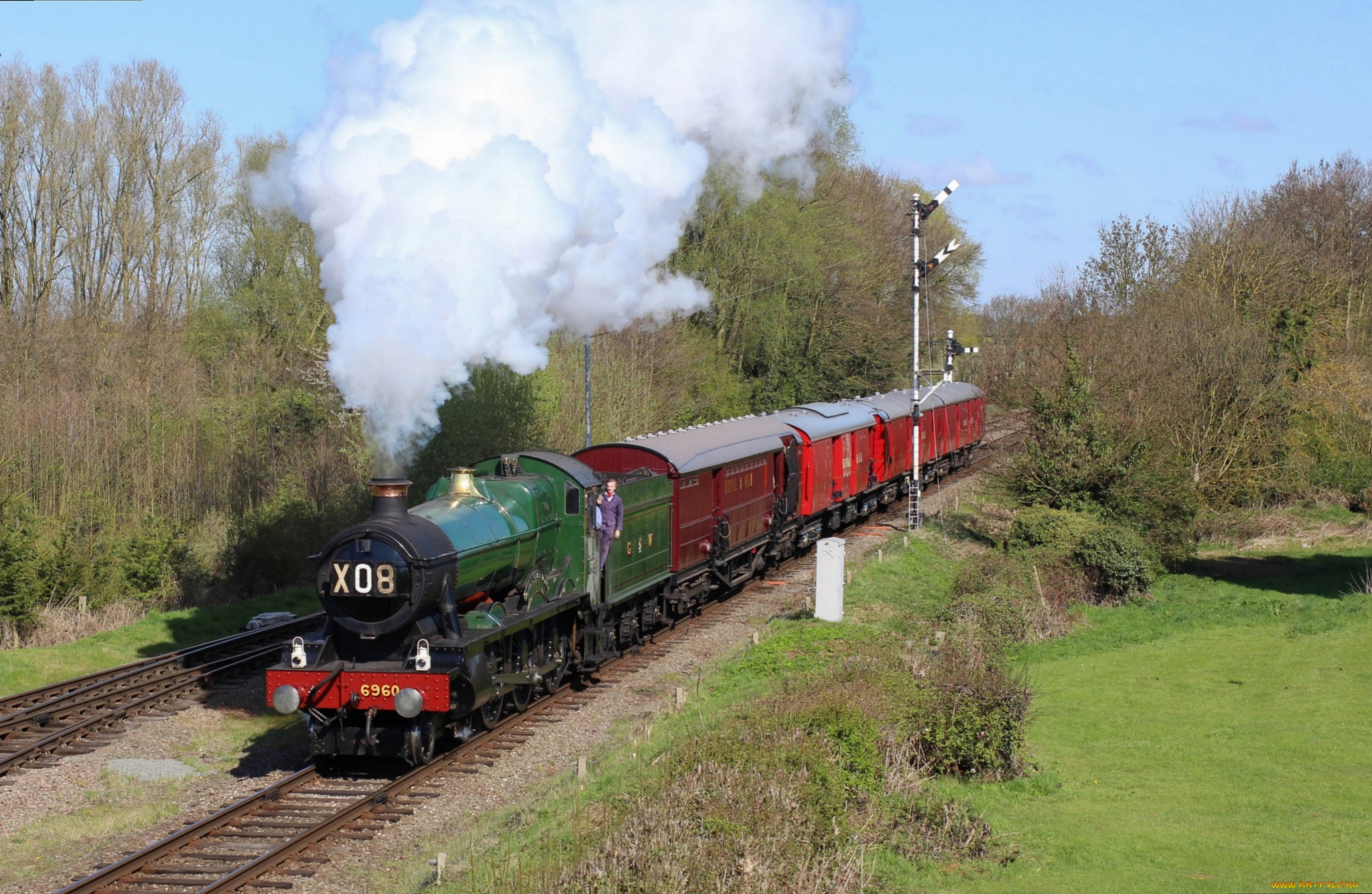 техника, паровозы, железная, паровоз, рельсы, дорога