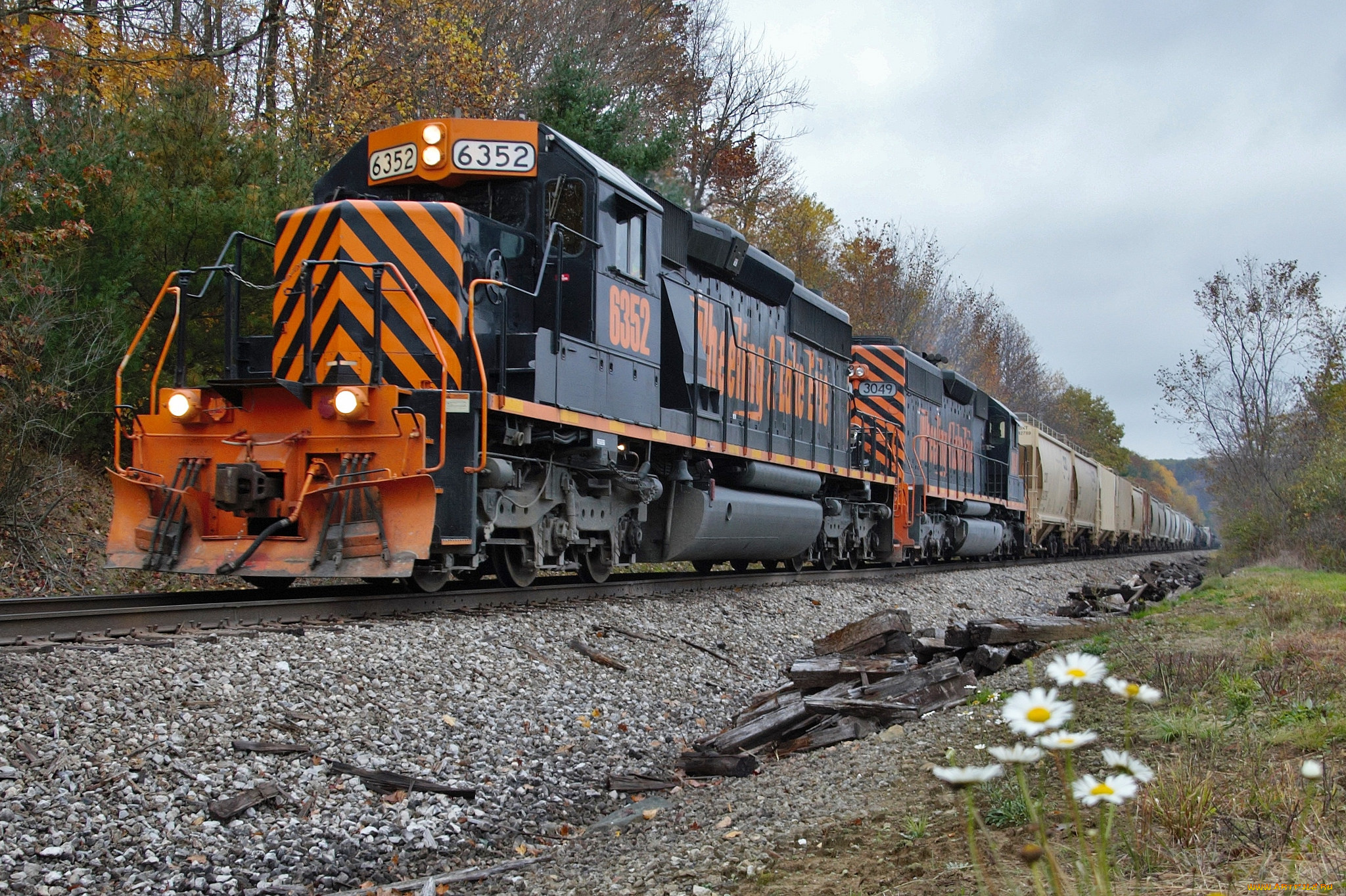 техника, поезда, дорога, железная, состав, локомотив, рельсы