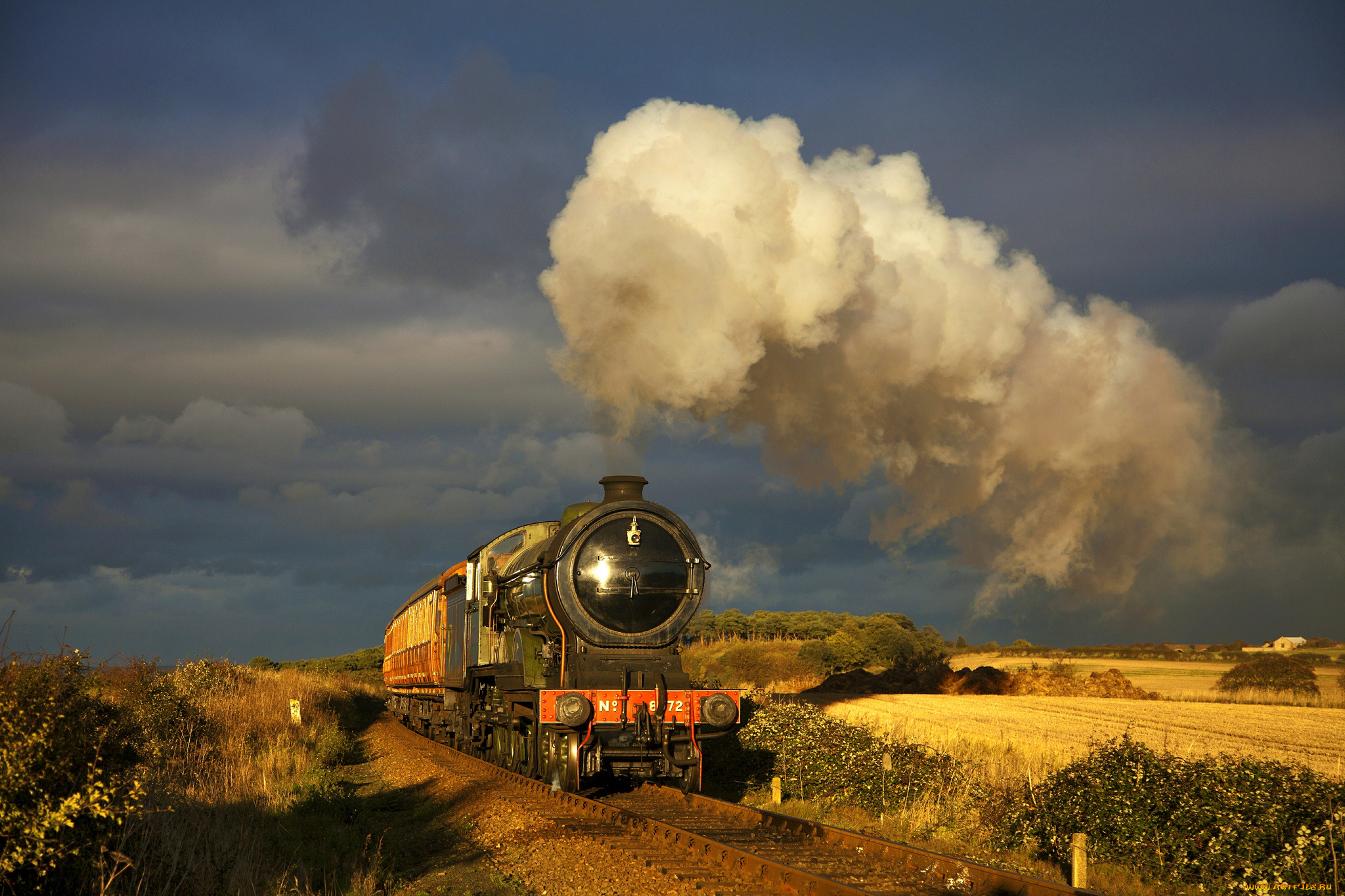 техника, паровозы, паровоз, рельсы, дорога, железная