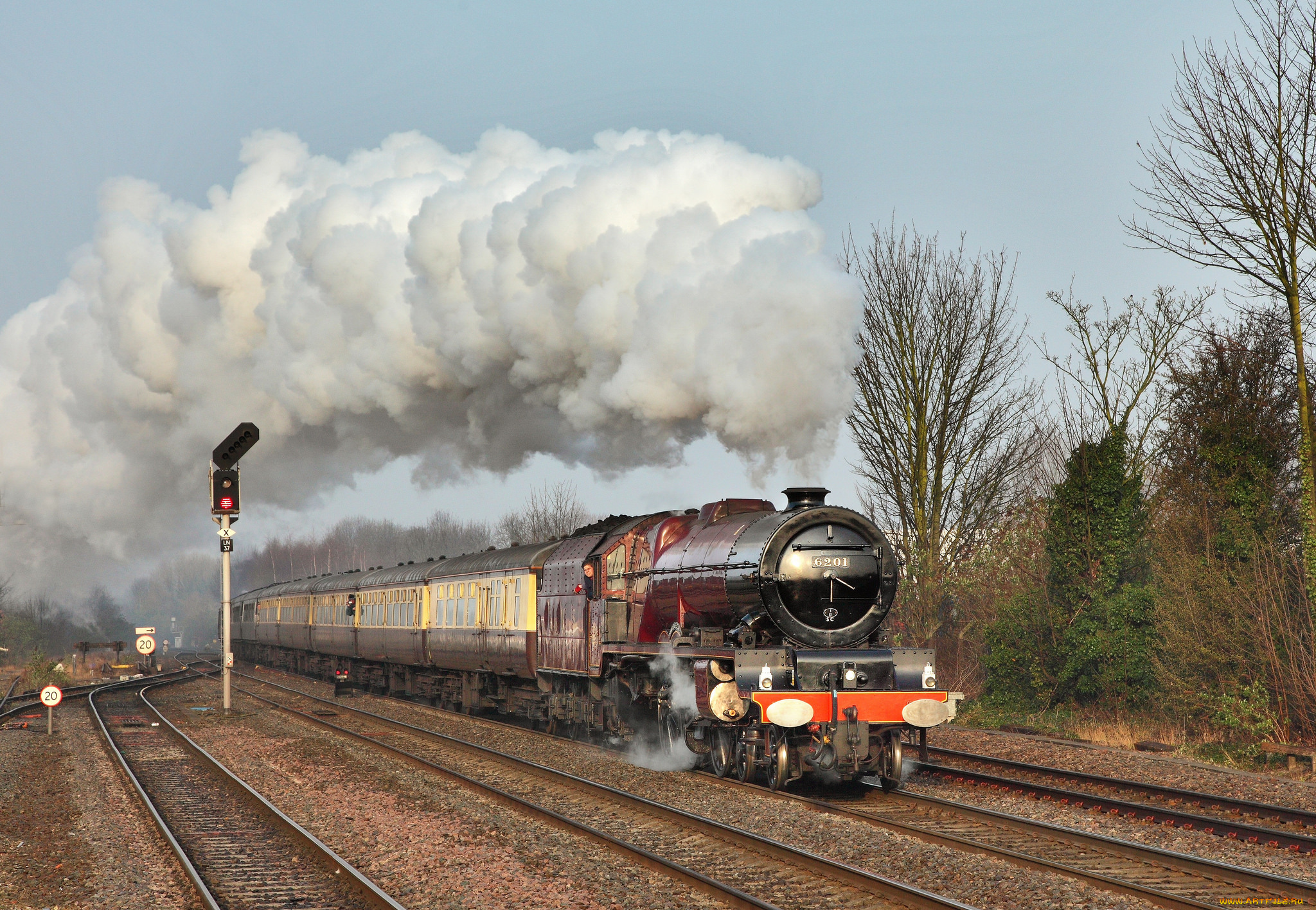 техника, паровозы, паровоз, рельсы, дорога, железная