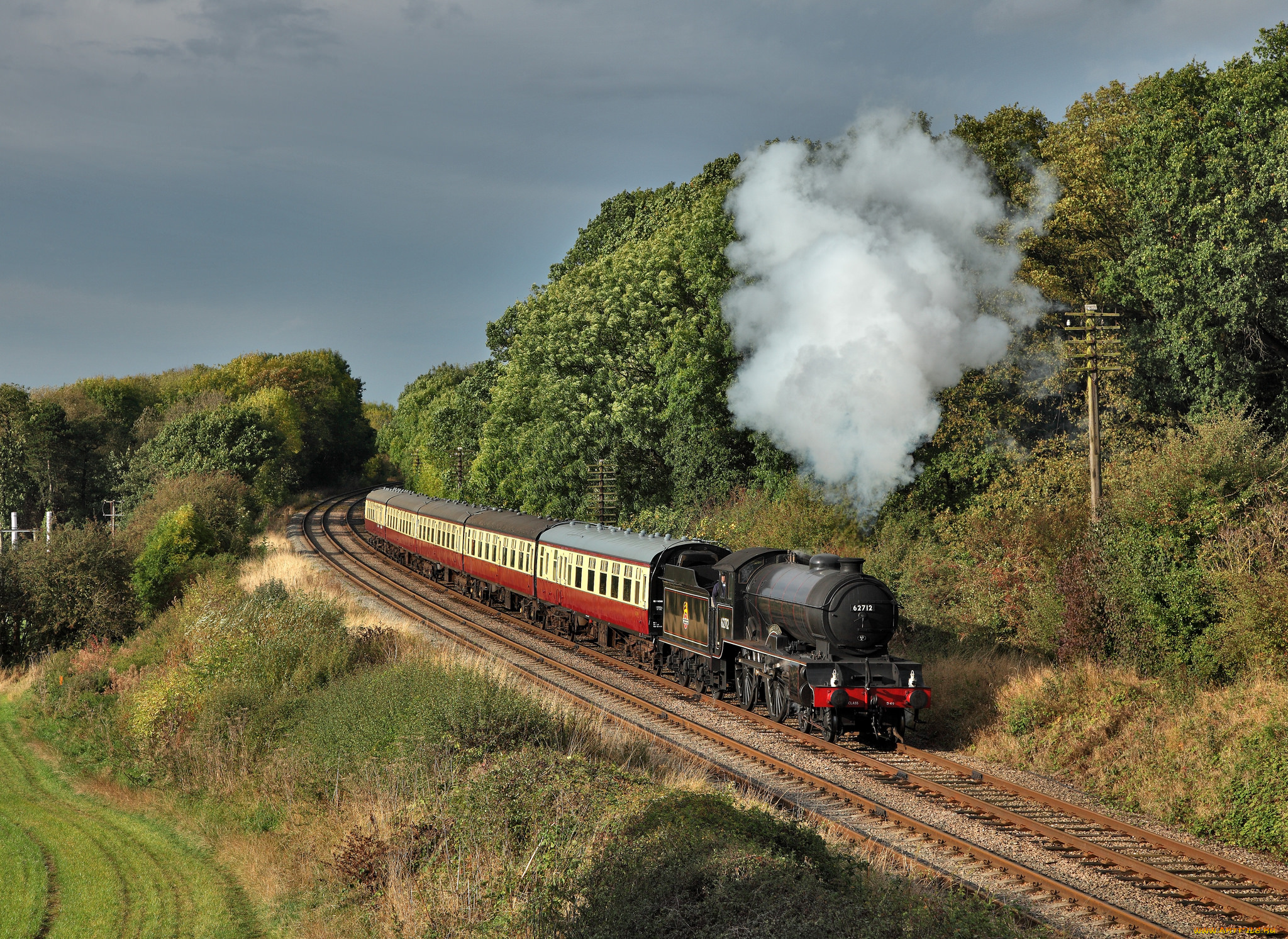 техника, паровозы, паровоз, рельсы, дорога, железная