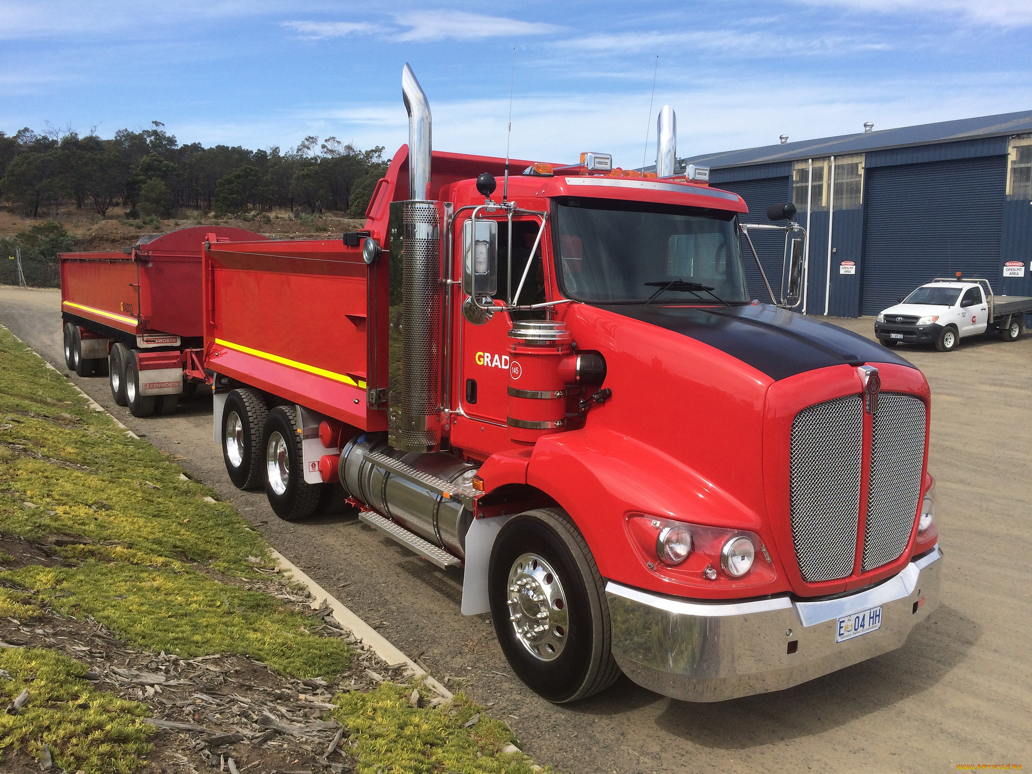 автомобили, kenworth, тягач, седельный, грузовик, тяжелый