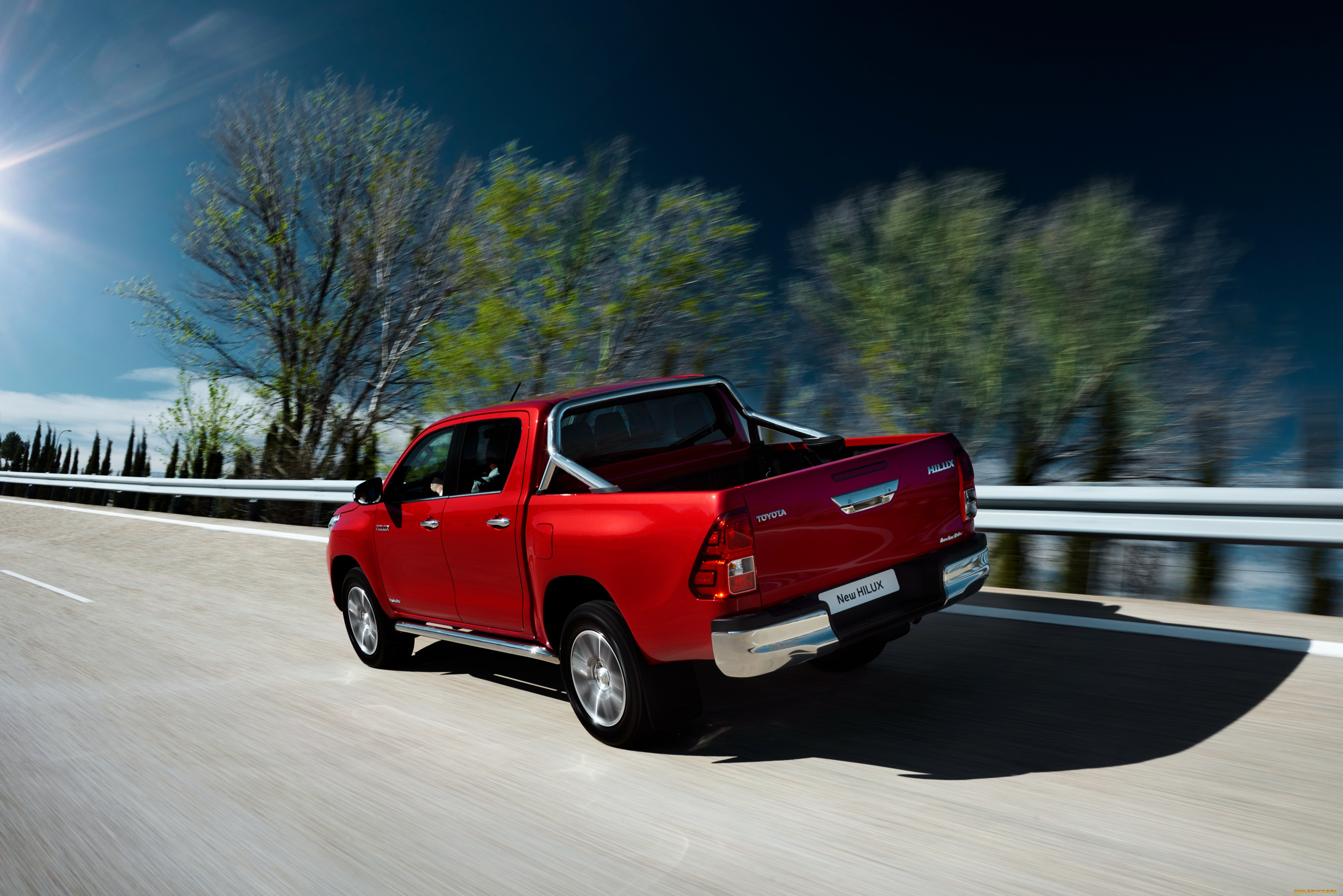 автомобили, toyota, 2015г, cab, double, invincible, красный, hilux