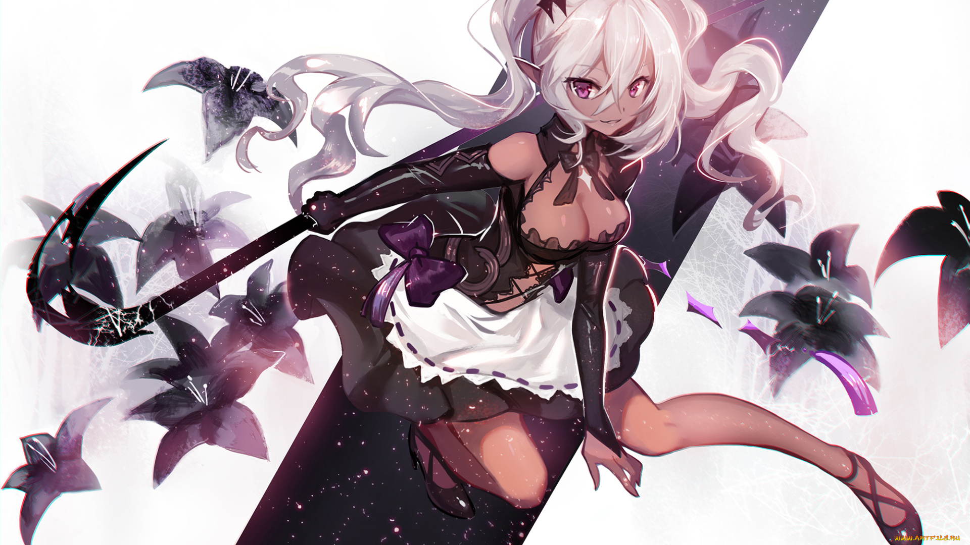 аниме, оружие, , техника, , технологии, девушка