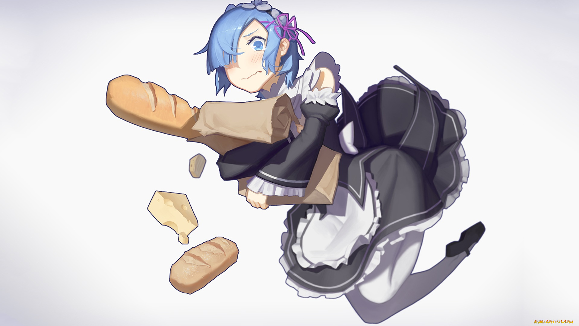 аниме, re, , zero, kara, hajimeru, isekai, seikatsu, девушка, фон, взгляд