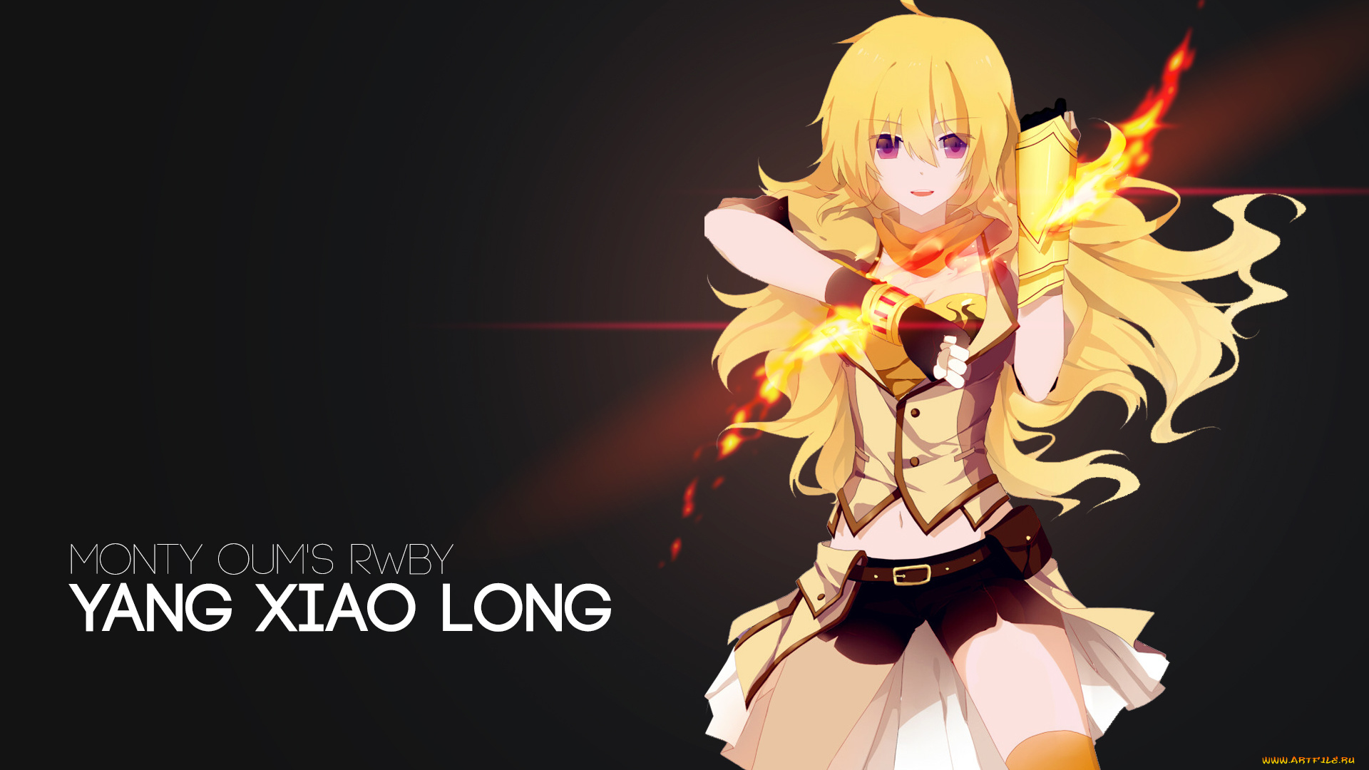 аниме, rwby, фон, взгляд, девушка