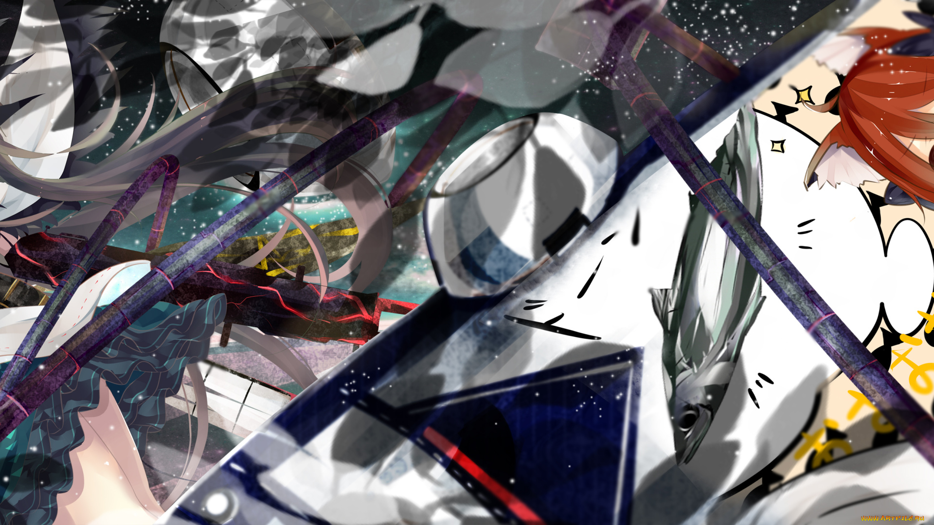 аниме, touhou, фон, девушка, взгляд