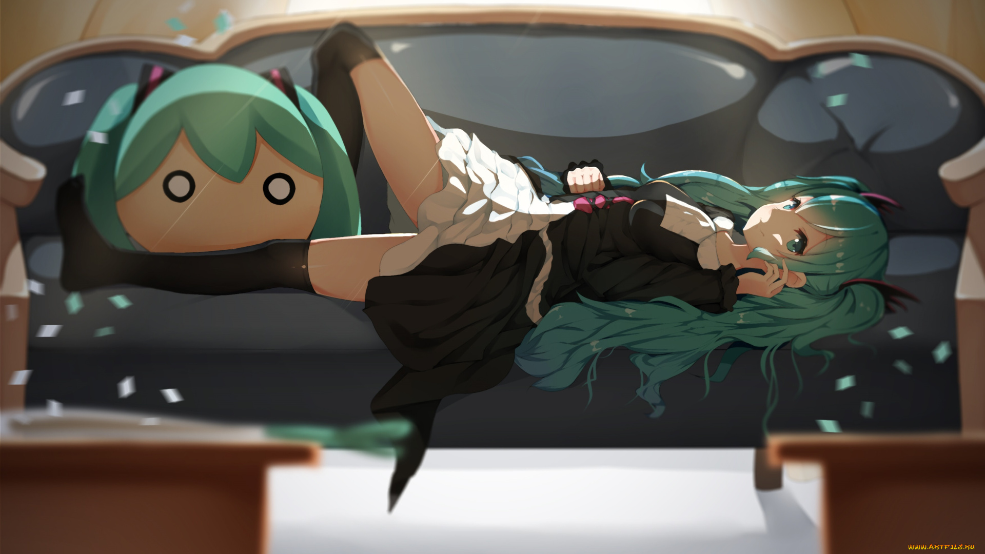 аниме, vocaloid, hatsune, miku
