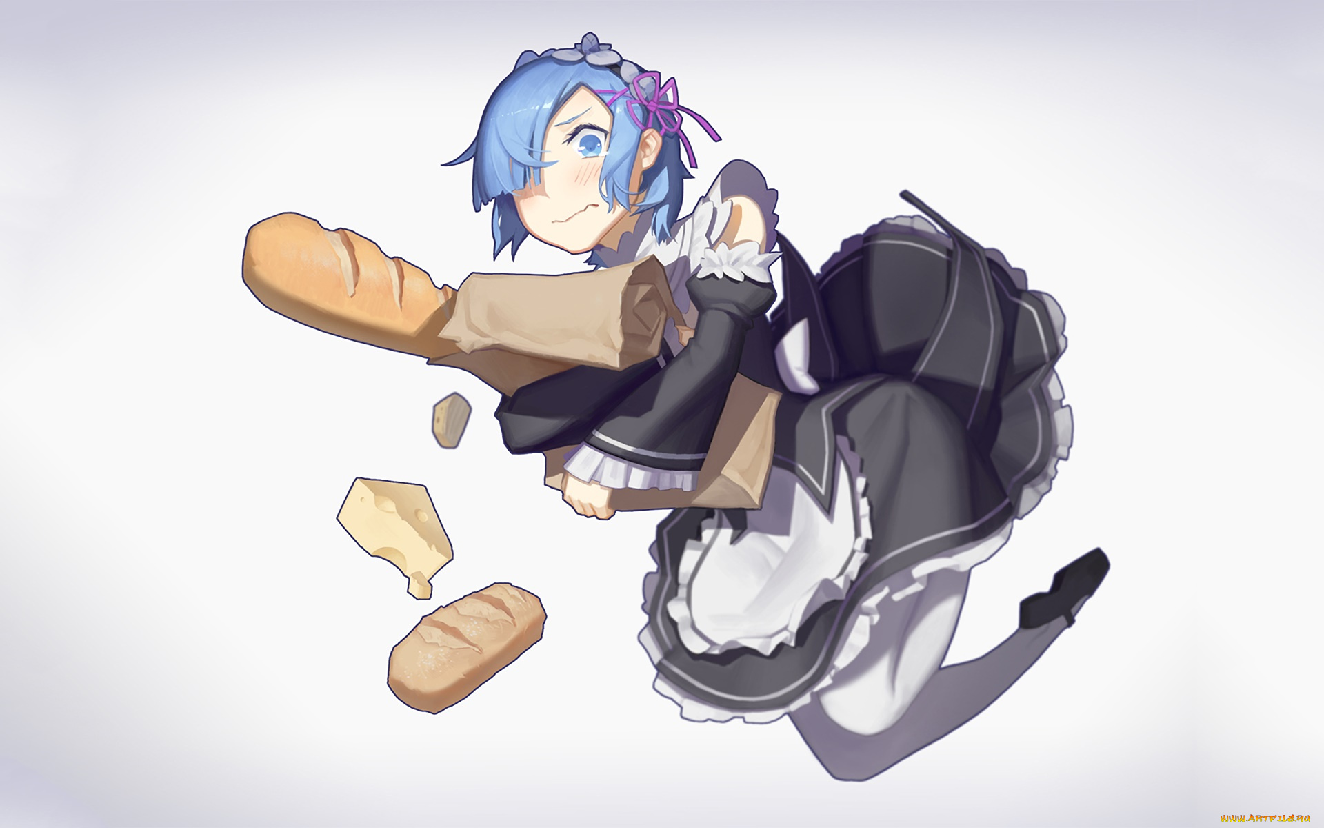 аниме, re, , zero, kara, hajimeru, isekai, seikatsu, девушка, фон, взгляд