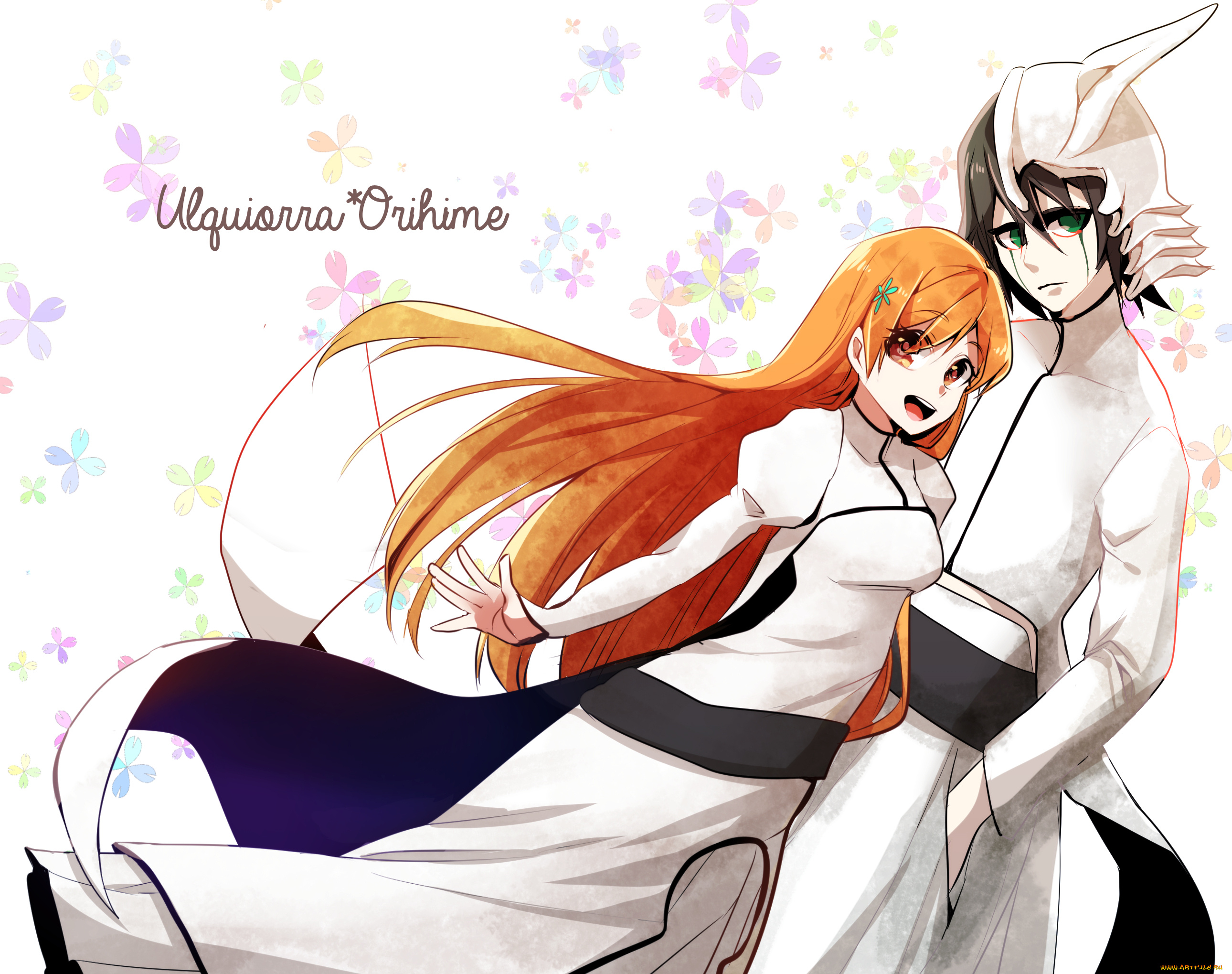 аниме, bleach, орихиме, улькиорра