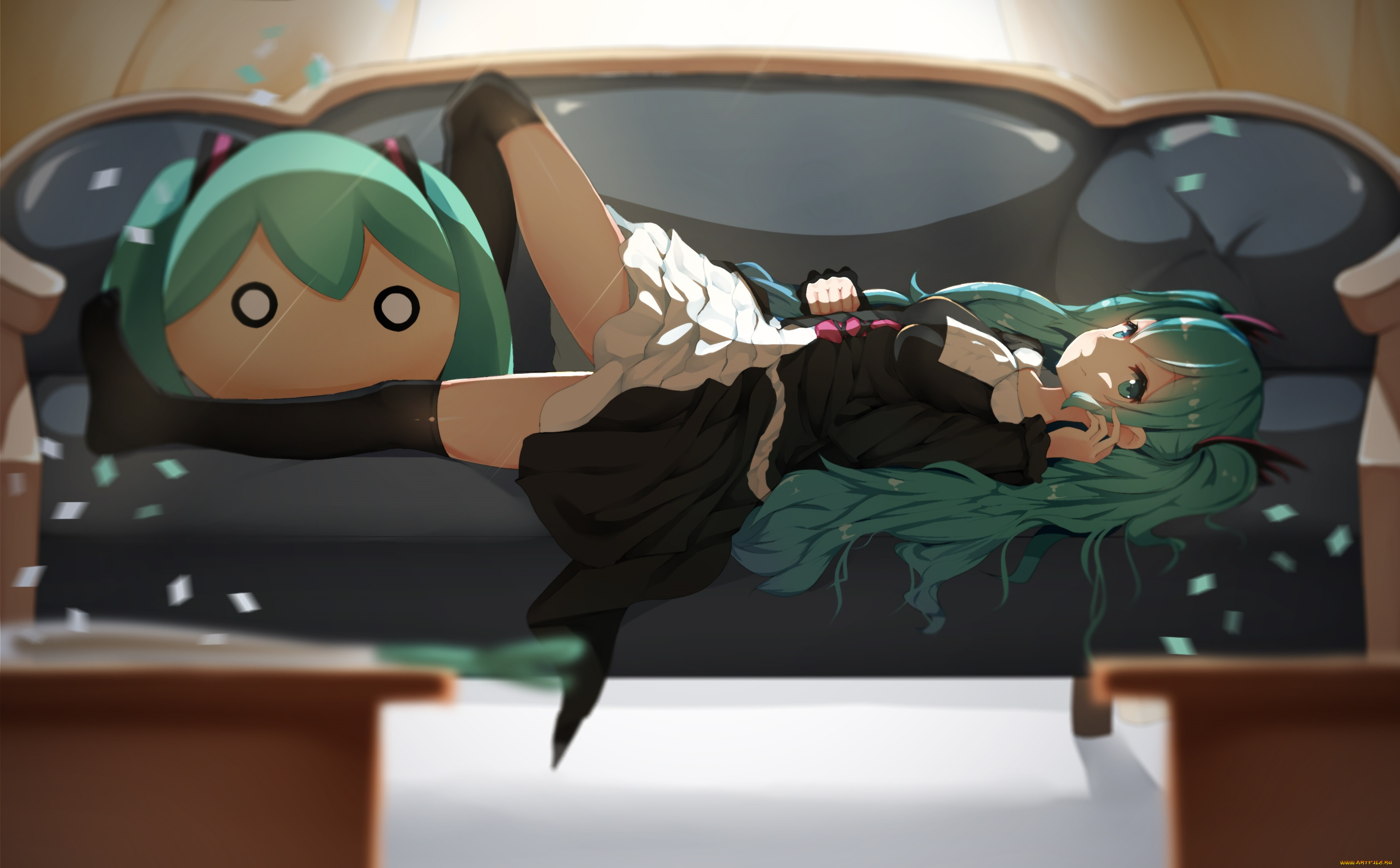 аниме, vocaloid, hatsune, miku