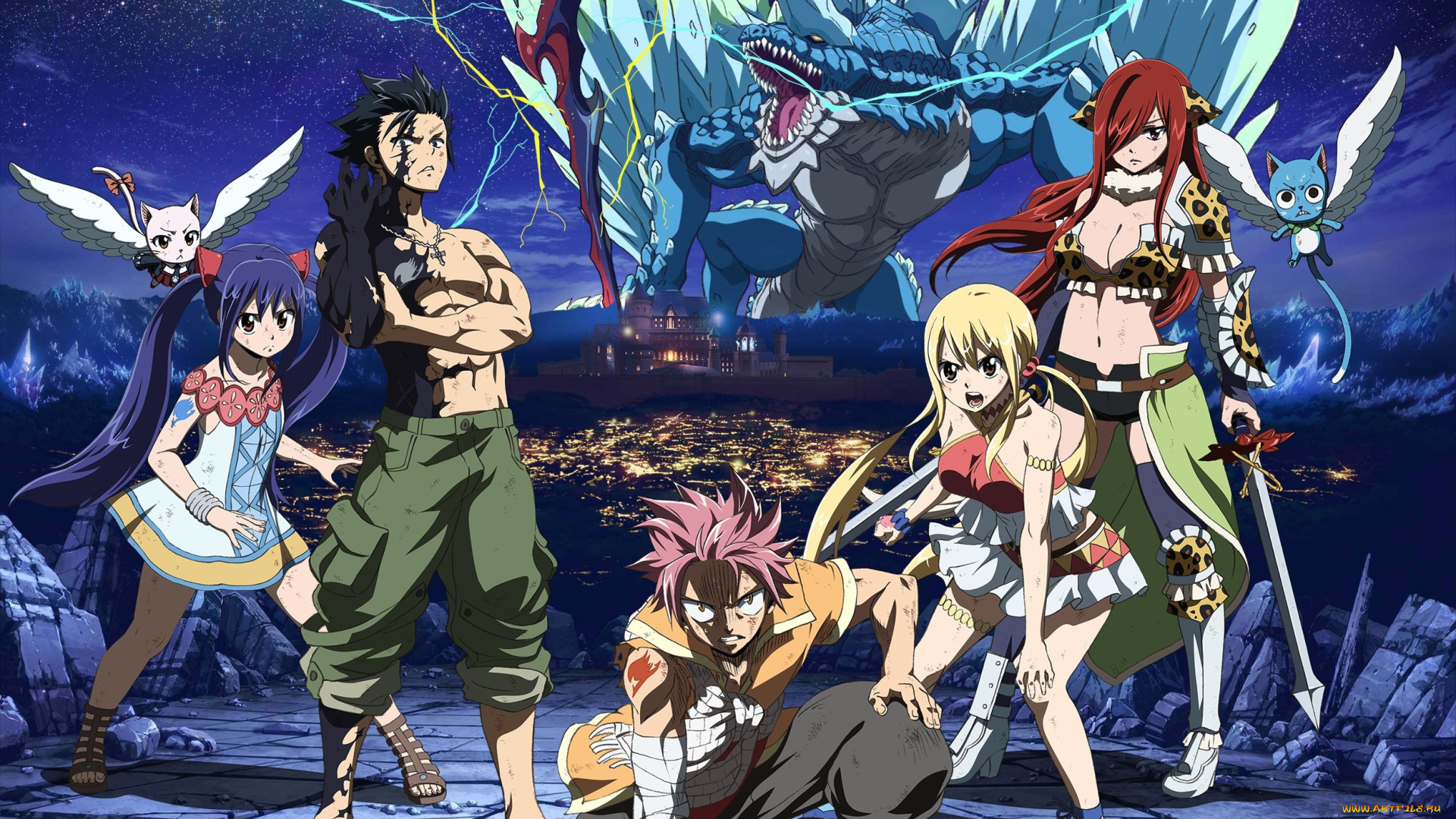 аниме, fairy, tail, genezizpa