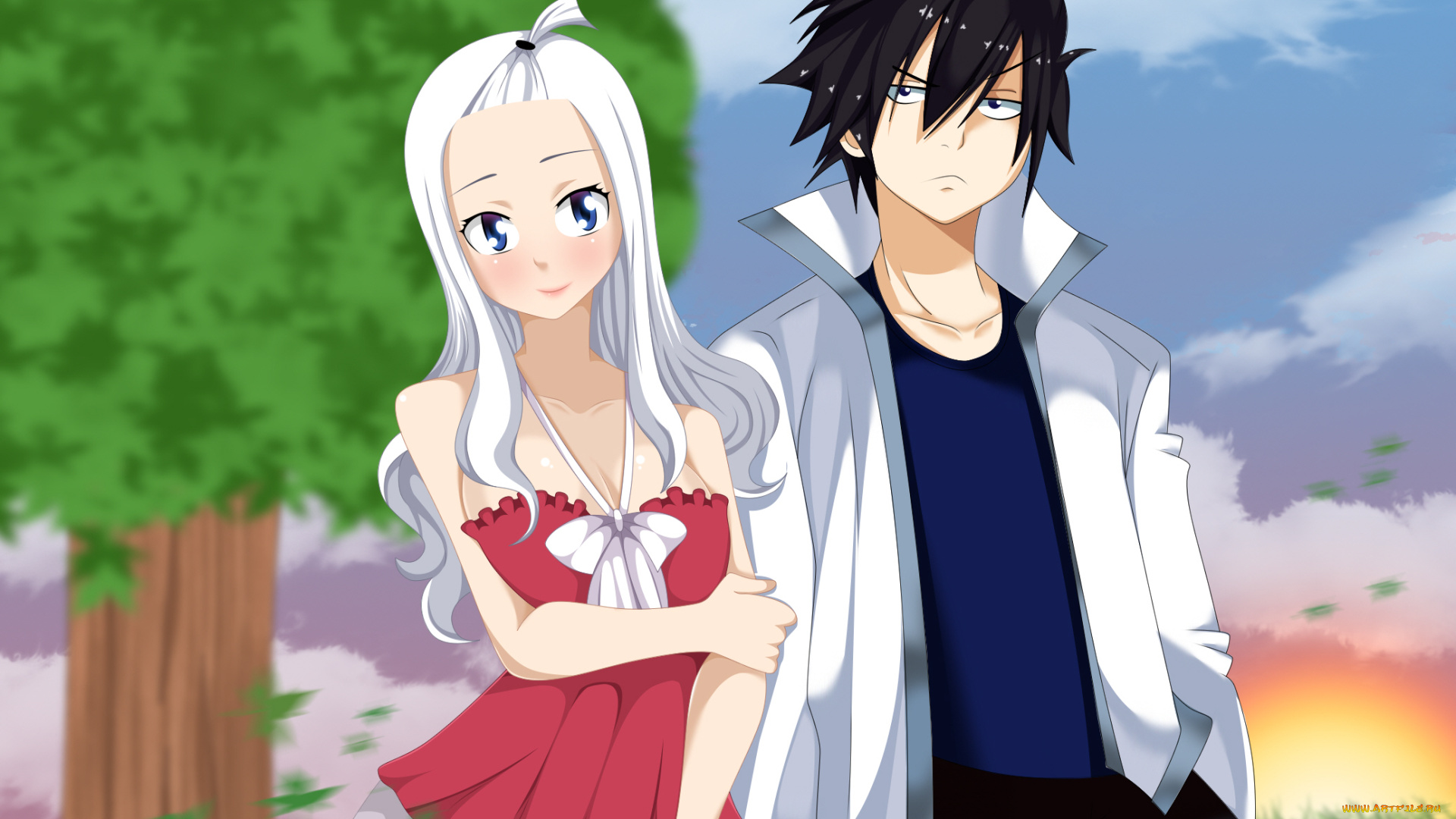 аниме, fairy, tail, хвост, феи
