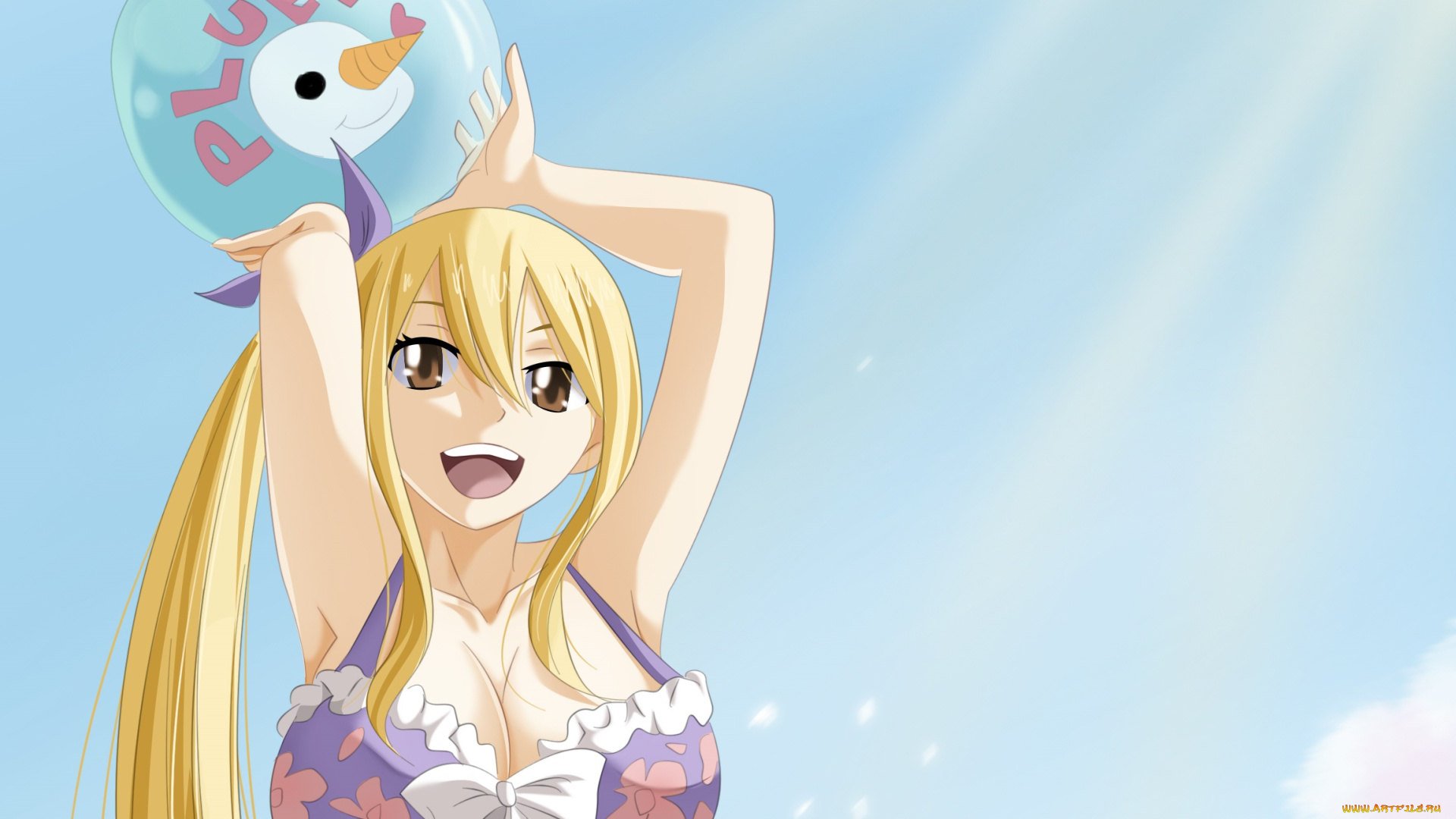 аниме, fairy, tail, люси