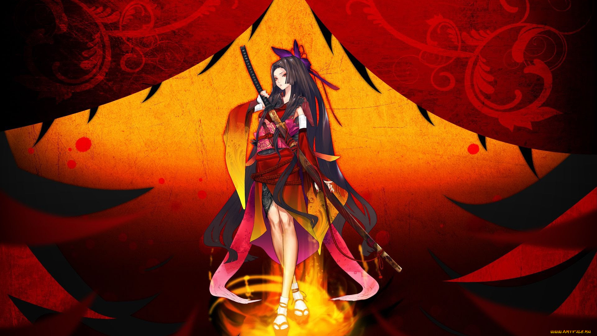 аниме, оружие, , техника, , технологии, девушка