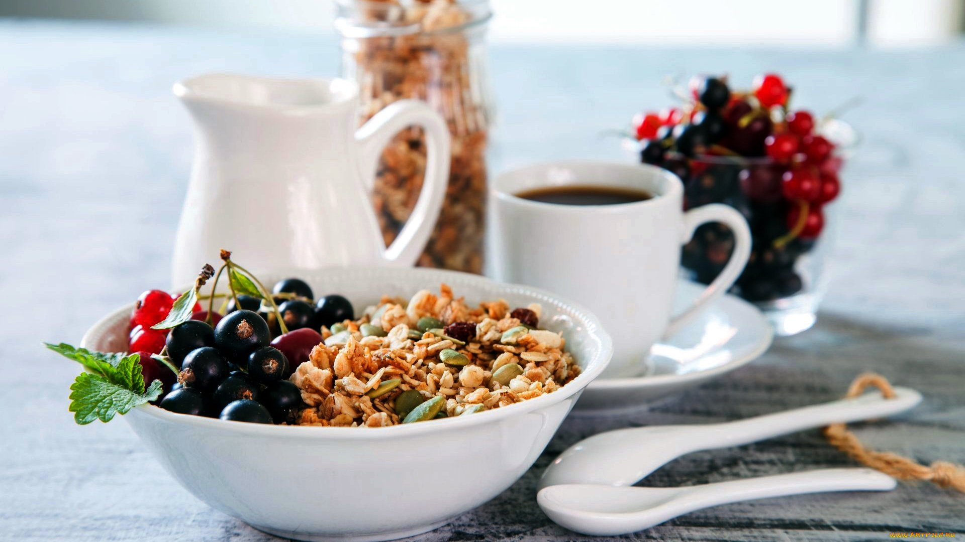 еда, мюсли, , хлопья, орехи, смородина