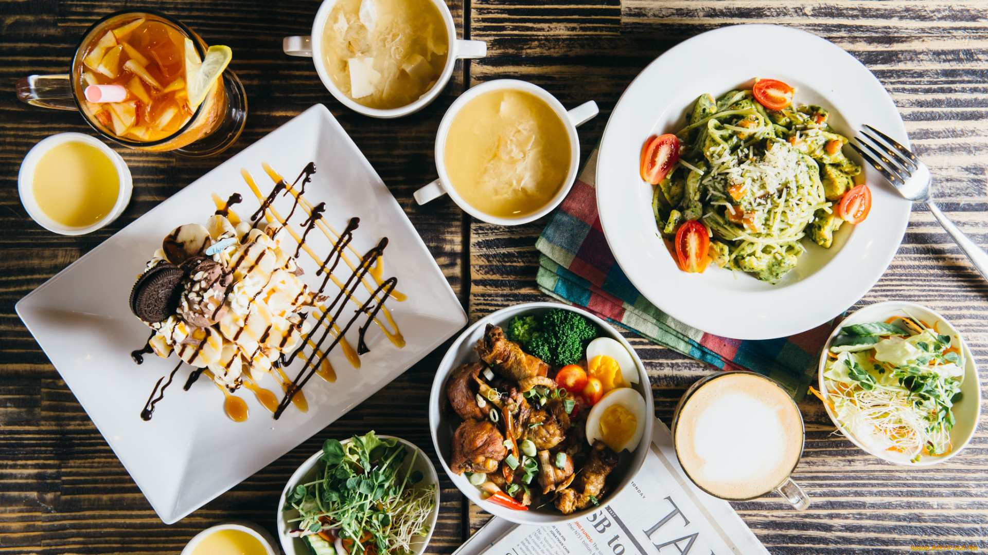 еда, разное, напитки, салаты, зелень, разности