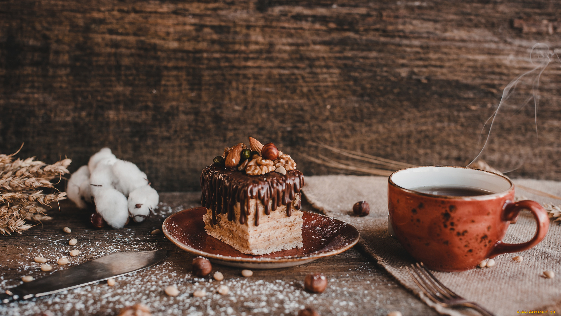 еда, торты, торт, шоколад, сладость, кофе