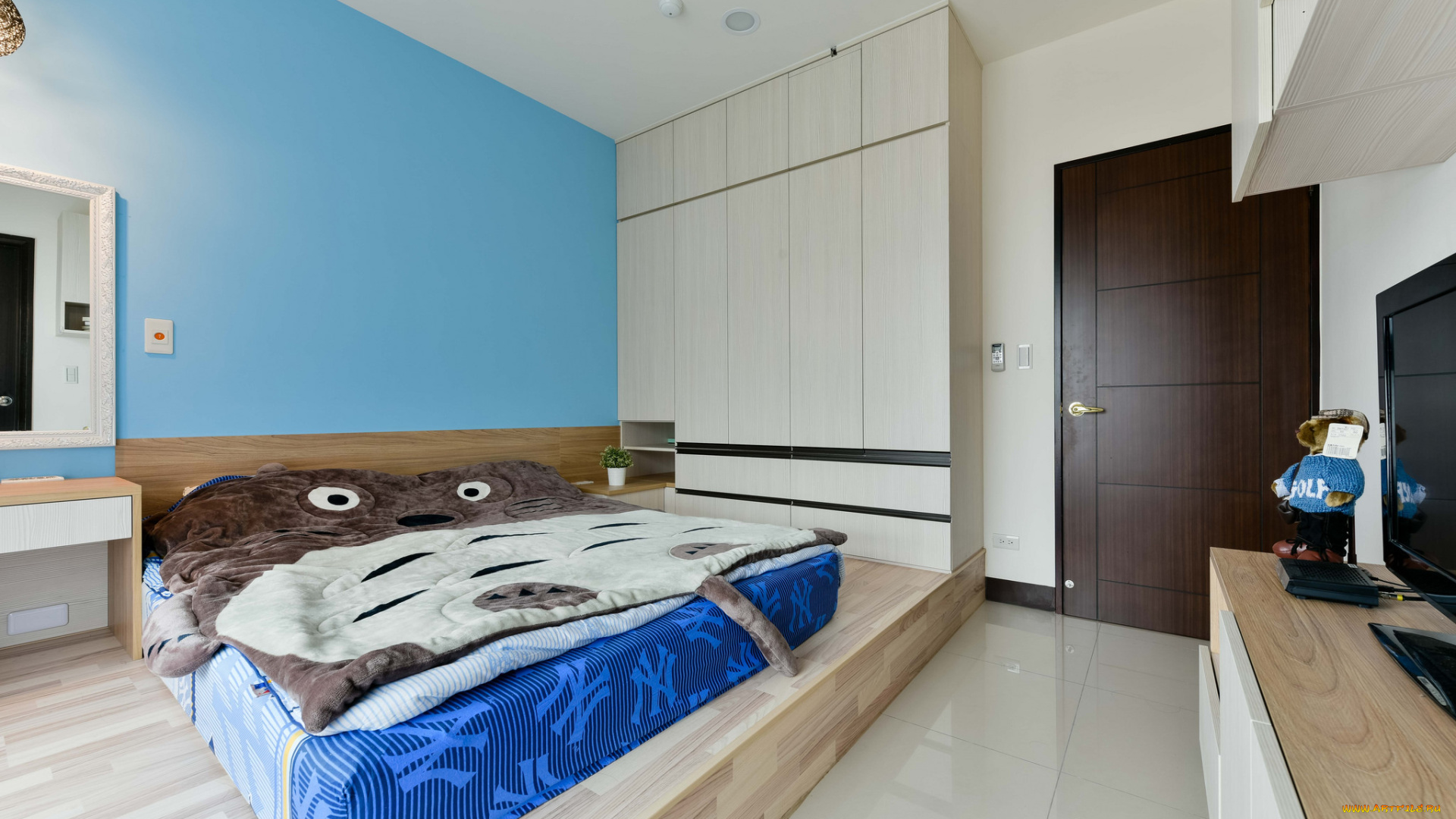 интерьер, спальня, рамка, светильник, мебель, стиль