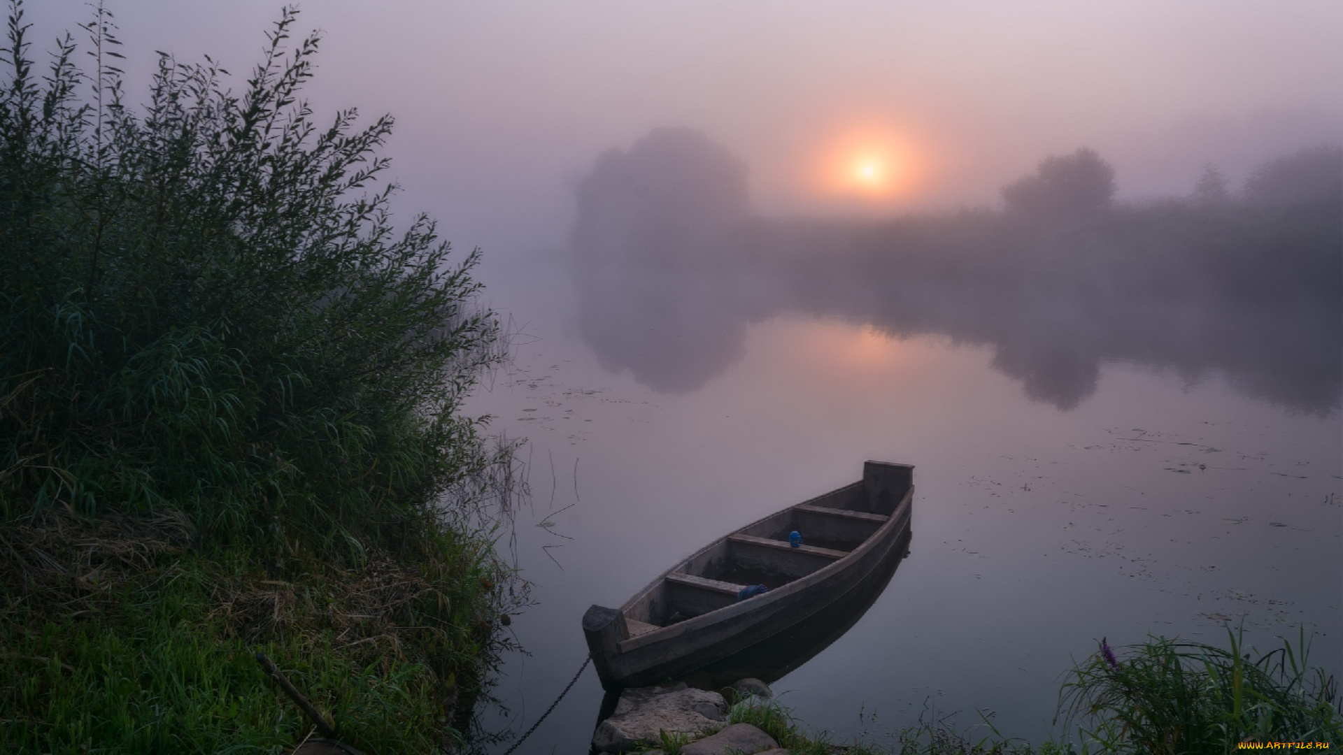 корабли, лодки, , шлюпки, жмак, евгений, лето, лодка, туман, утро, рассвет, угра