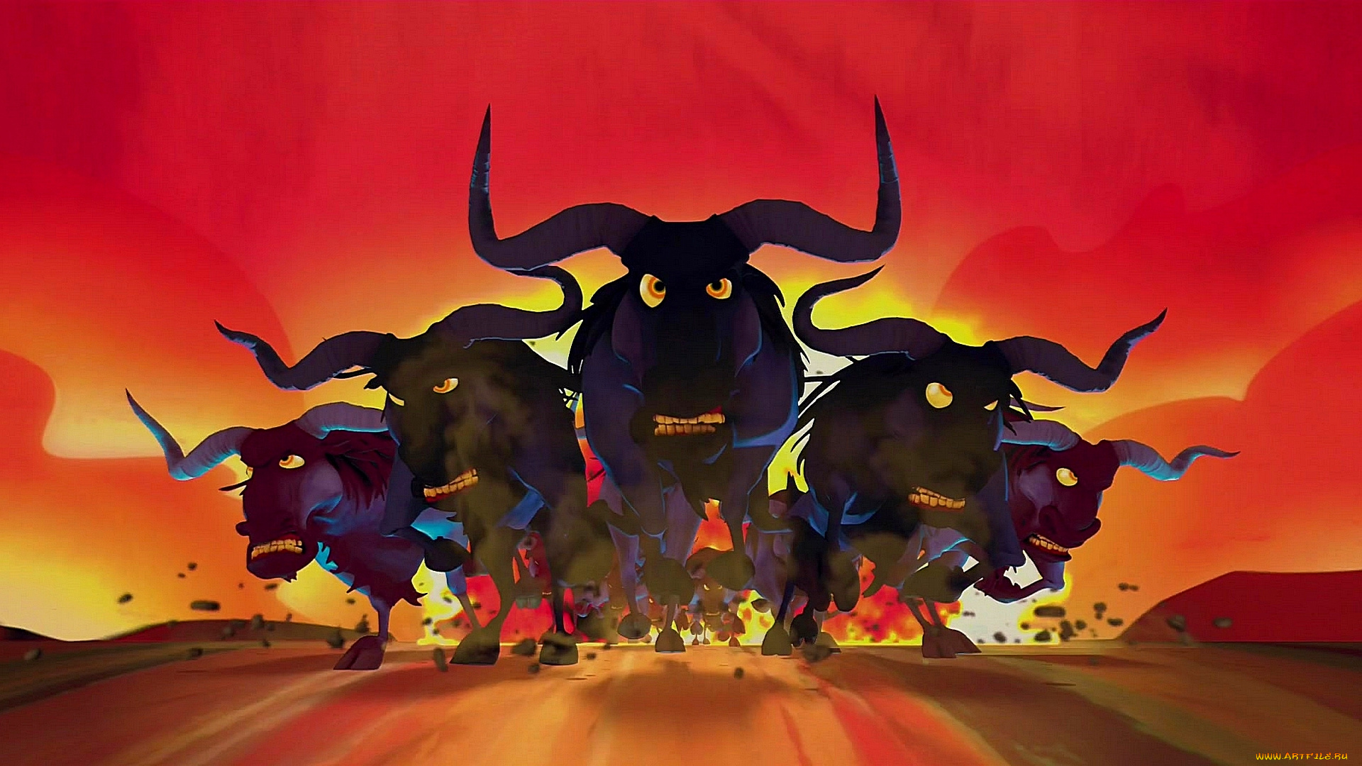 мультфильмы, the, wild, много, антилопа