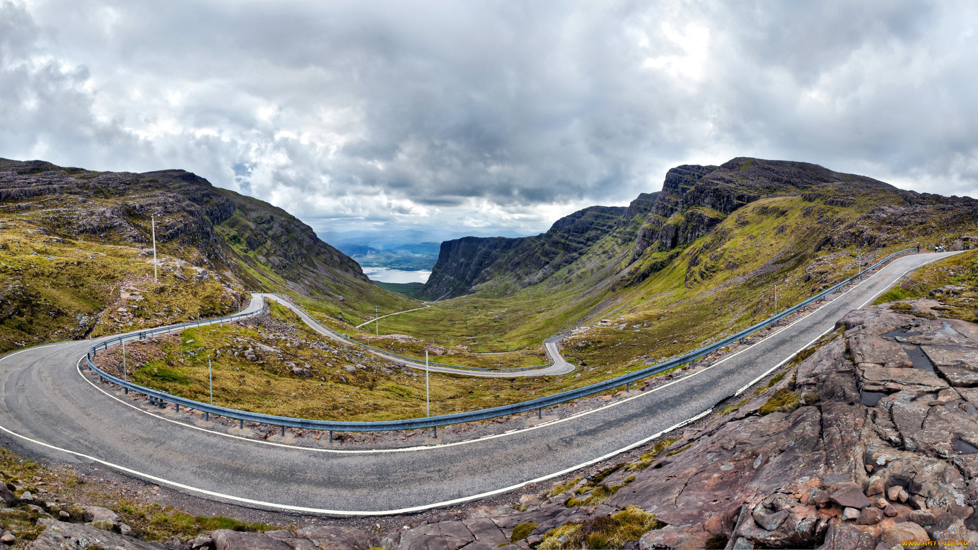 природа, дороги, серпантин, шоссе, горы