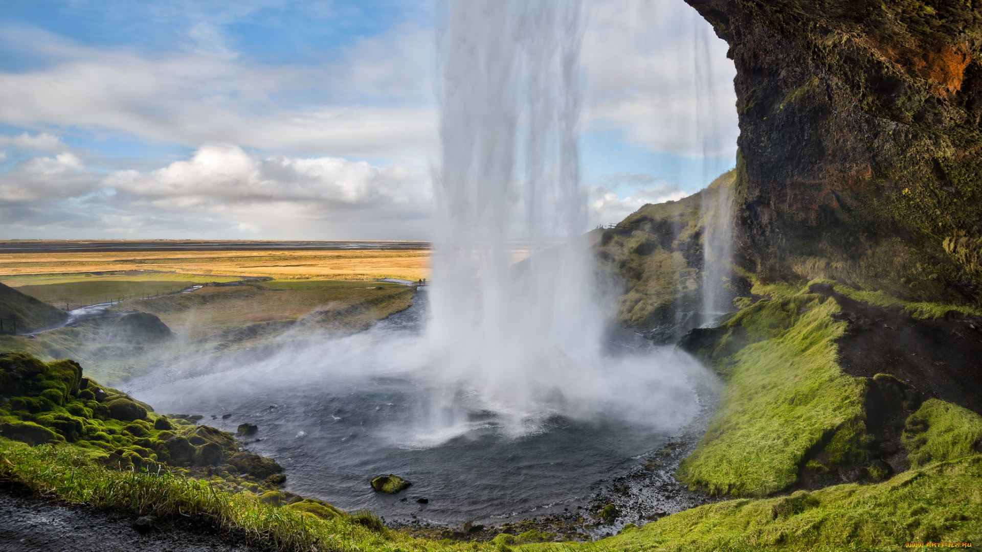 природа, водопады, простор