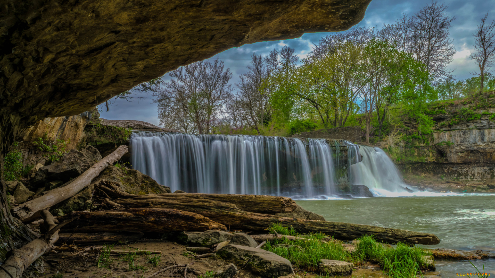 природа, водопады, простор
