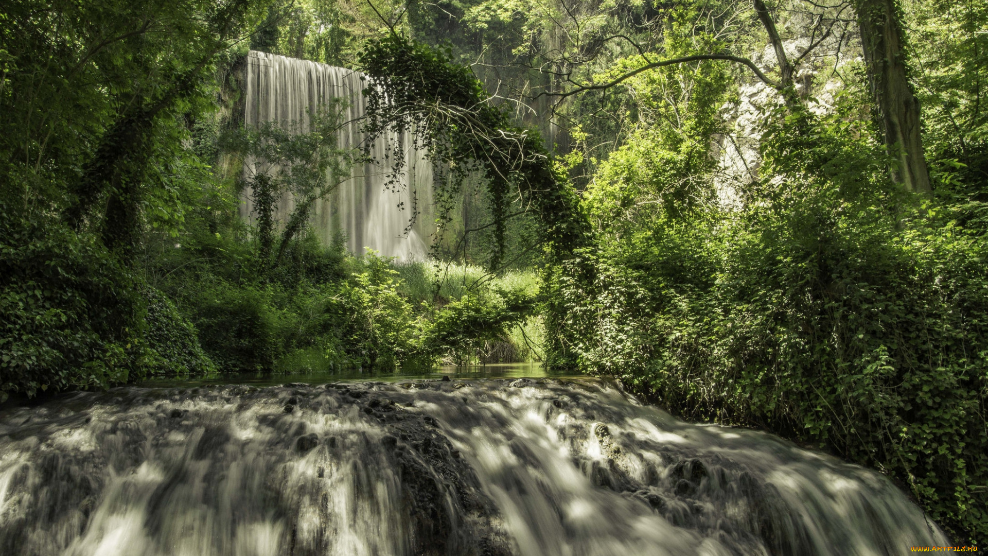природа, водопады, простор