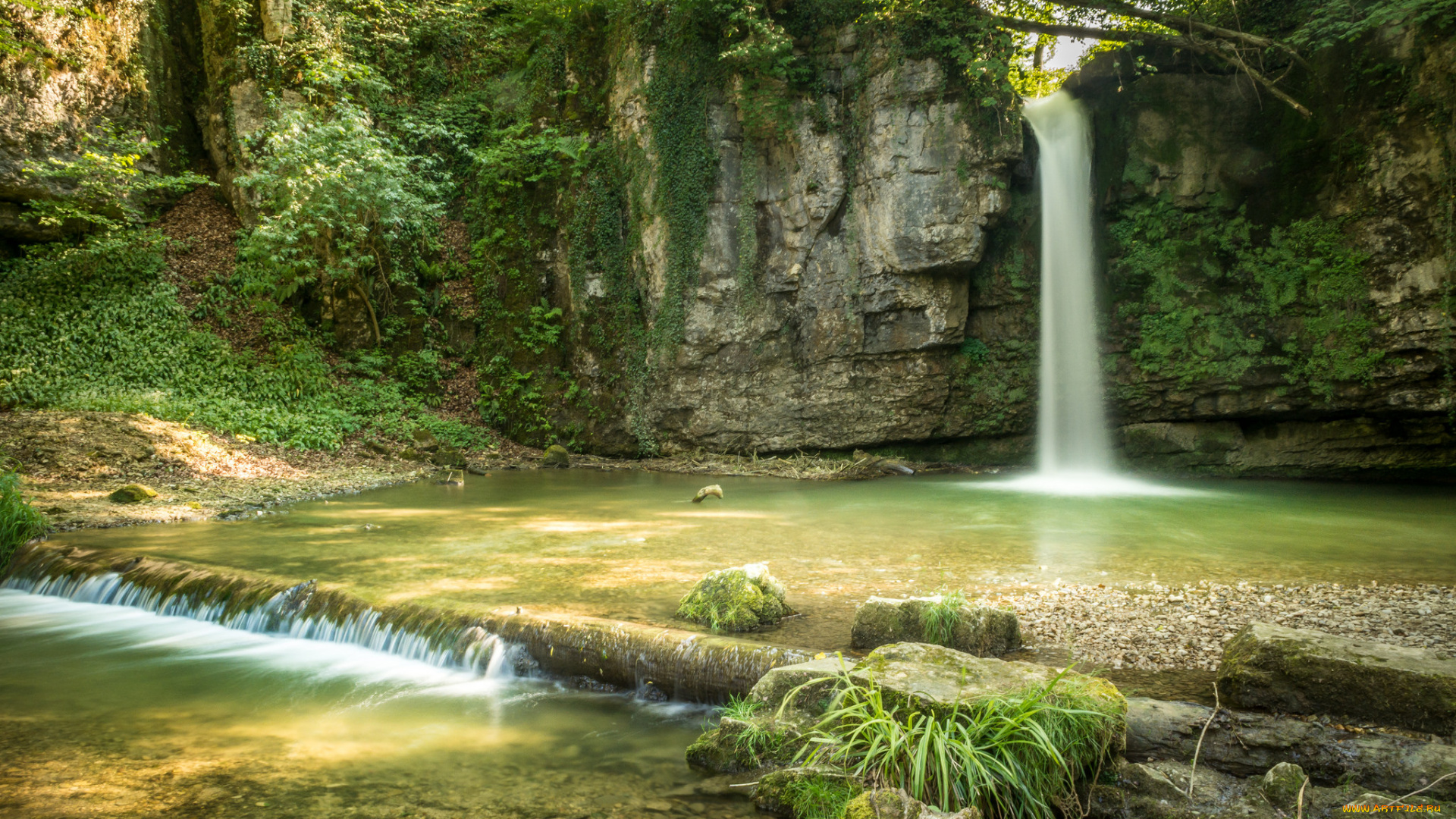 природа, водопады, простор