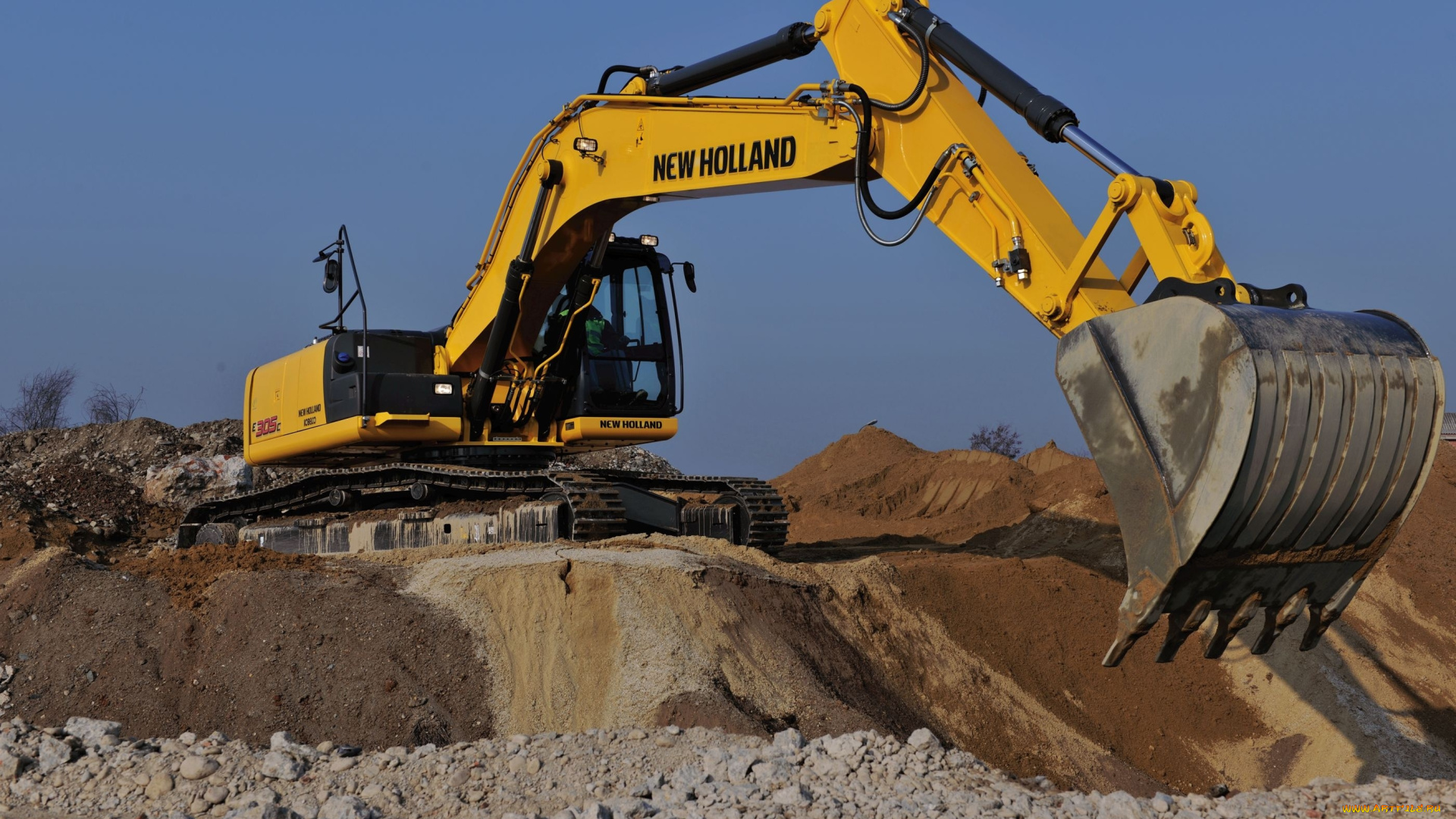 техника, экскаваторы, new, holland