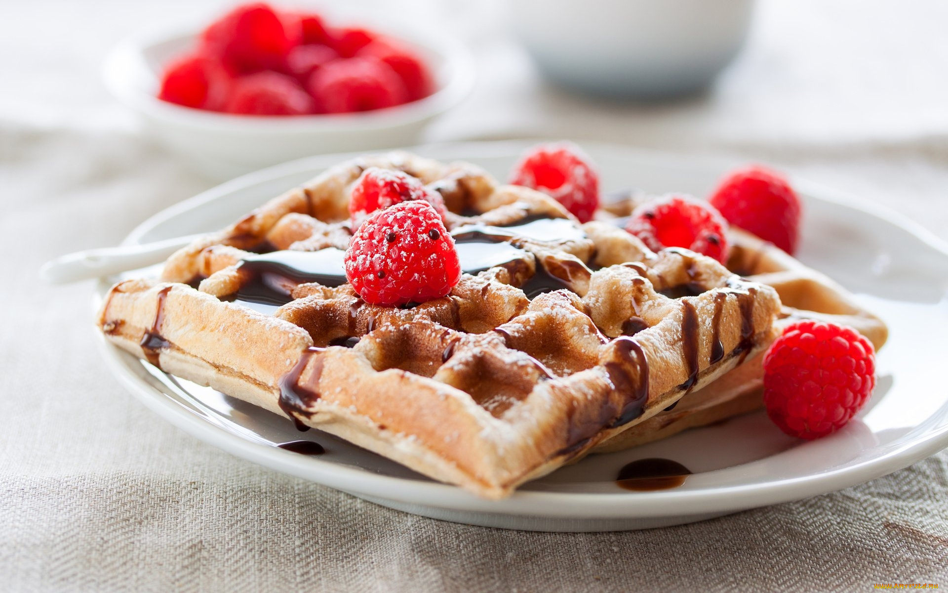 еда, блины, , оладьи, сироп, малина, вафли