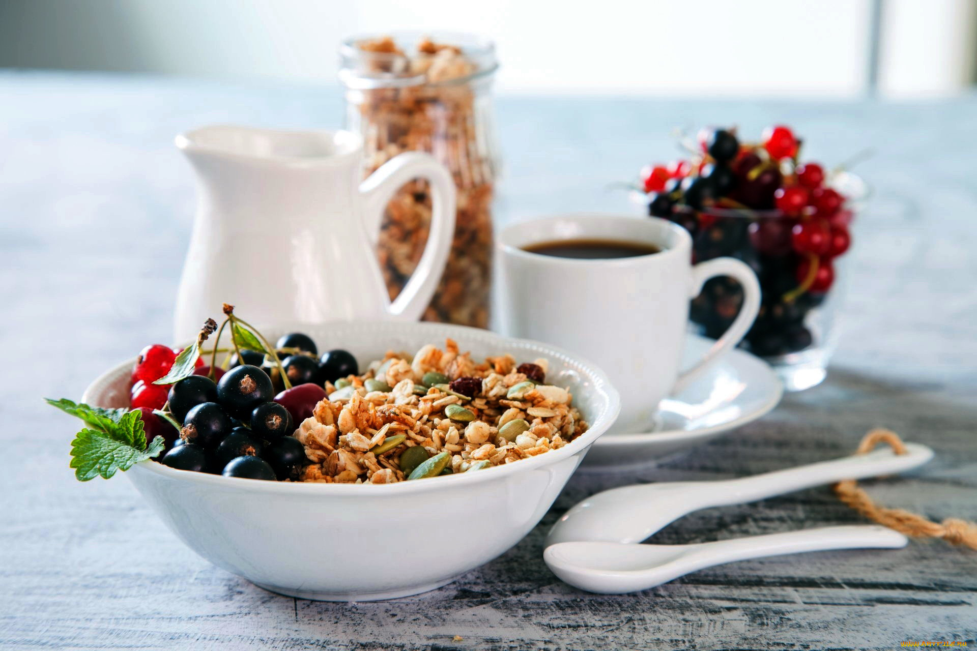 еда, мюсли, , хлопья, орехи, смородина