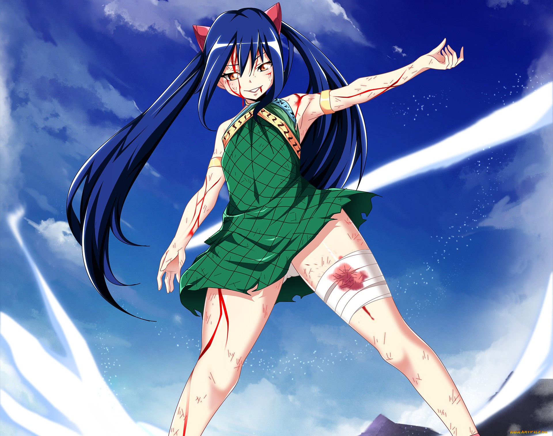 аниме, fairy, tail, wendy, belserion