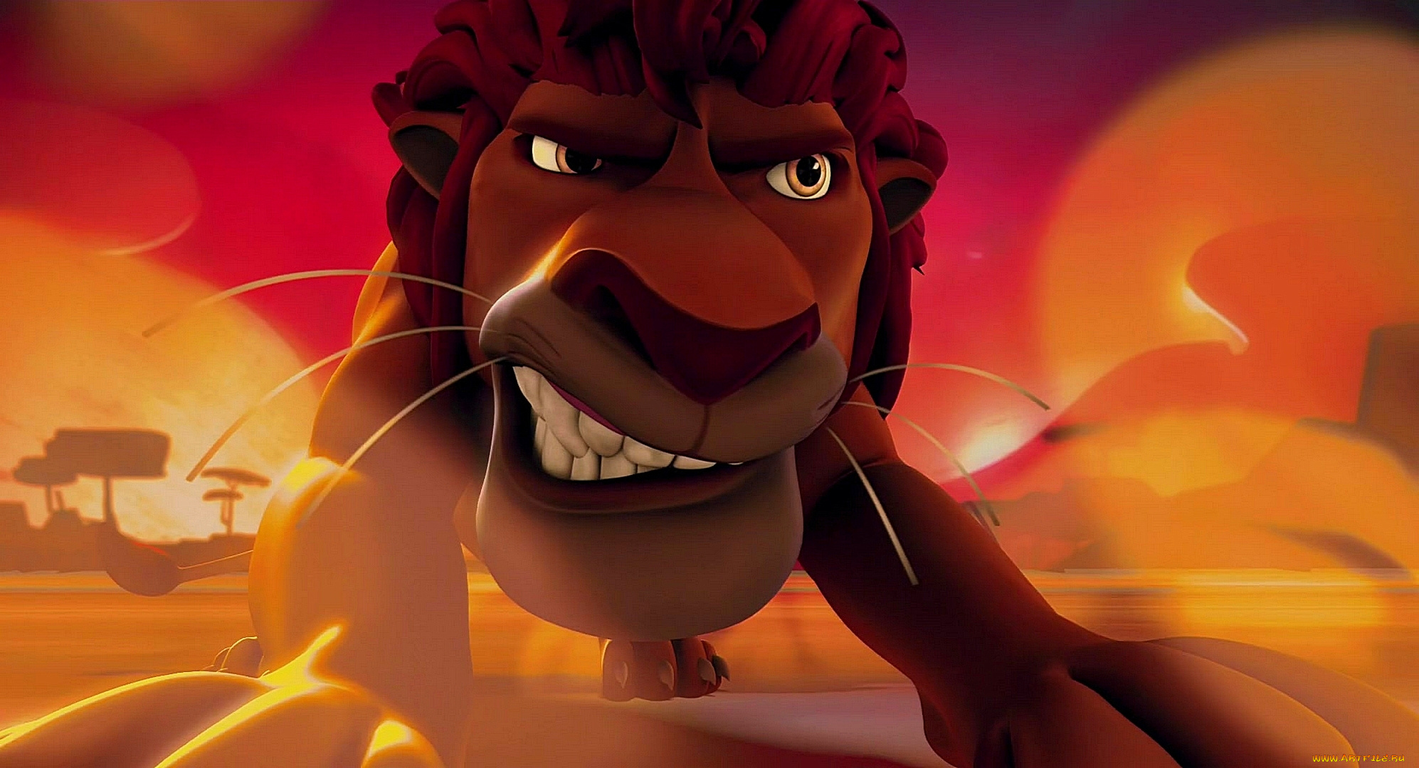 мультфильмы, the, wild, лев, оскал