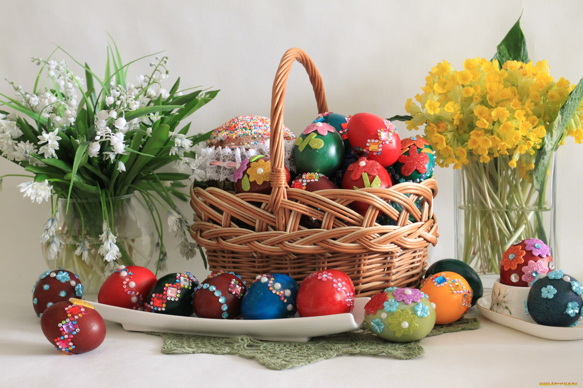 праздничные, пасха, радость, весна, праздник, украшение, воскресение