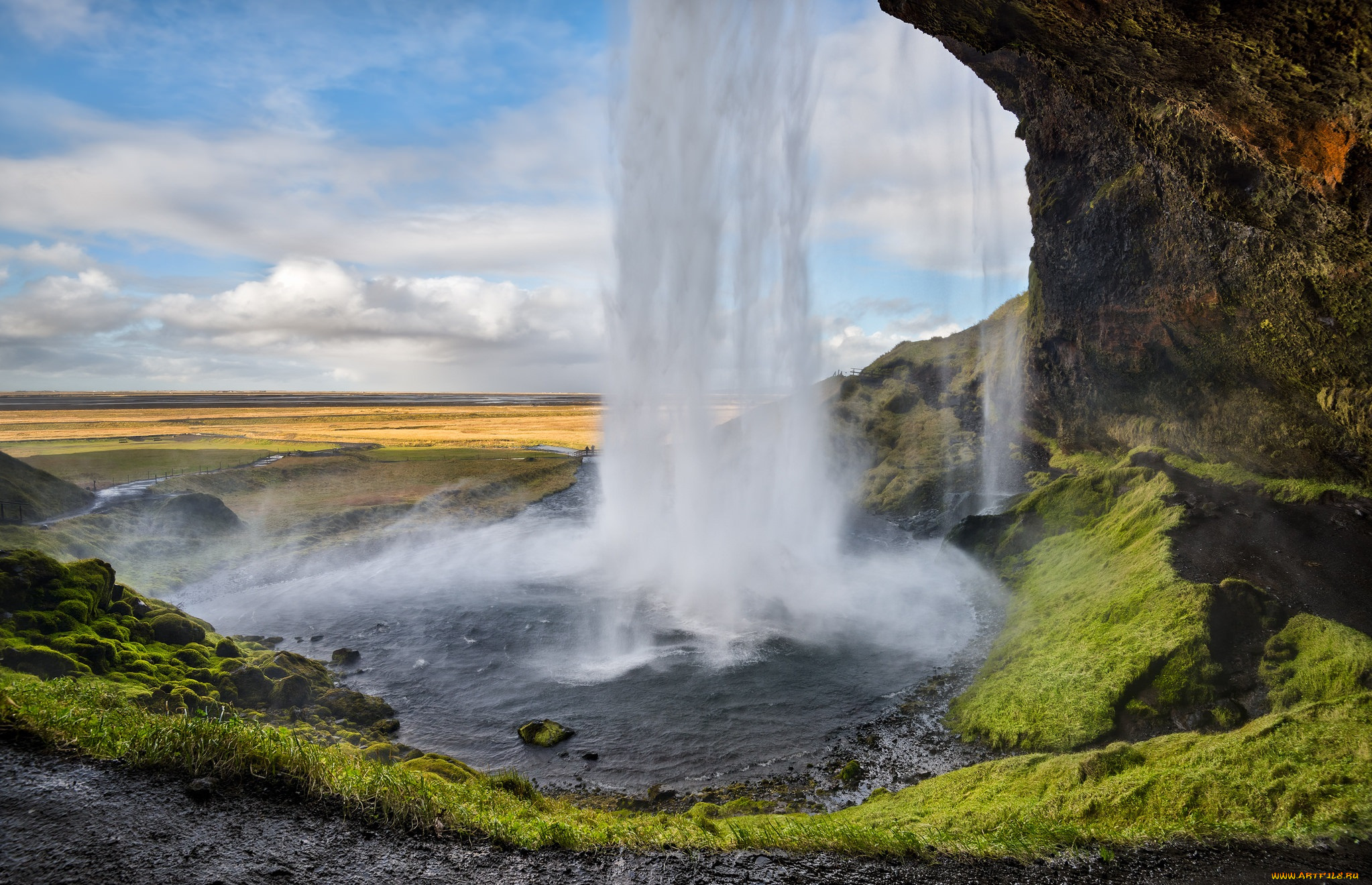 природа, водопады, простор