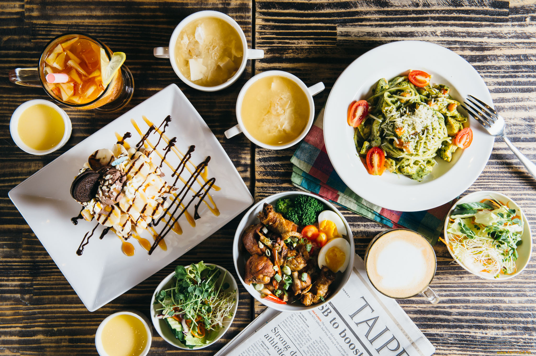 еда, разное, напитки, салаты, зелень, разности