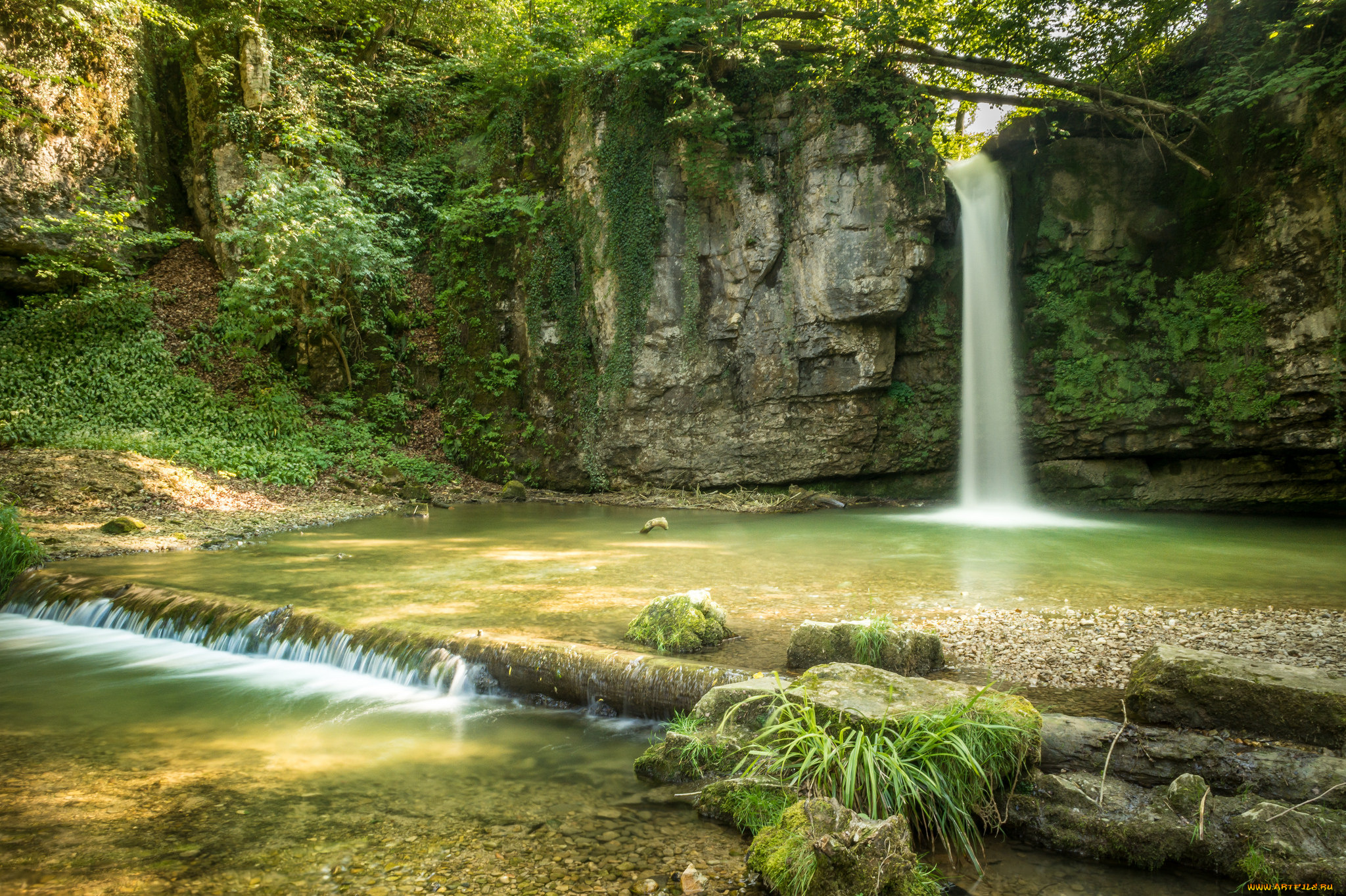 природа, водопады, простор
