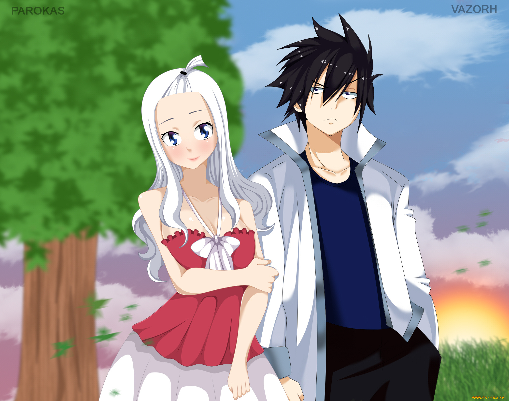 аниме, fairy, tail, хвост, феи