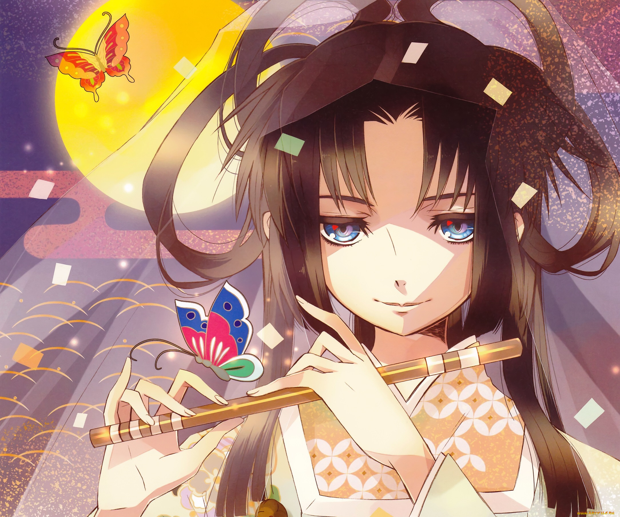 аниме, музыка, девушка