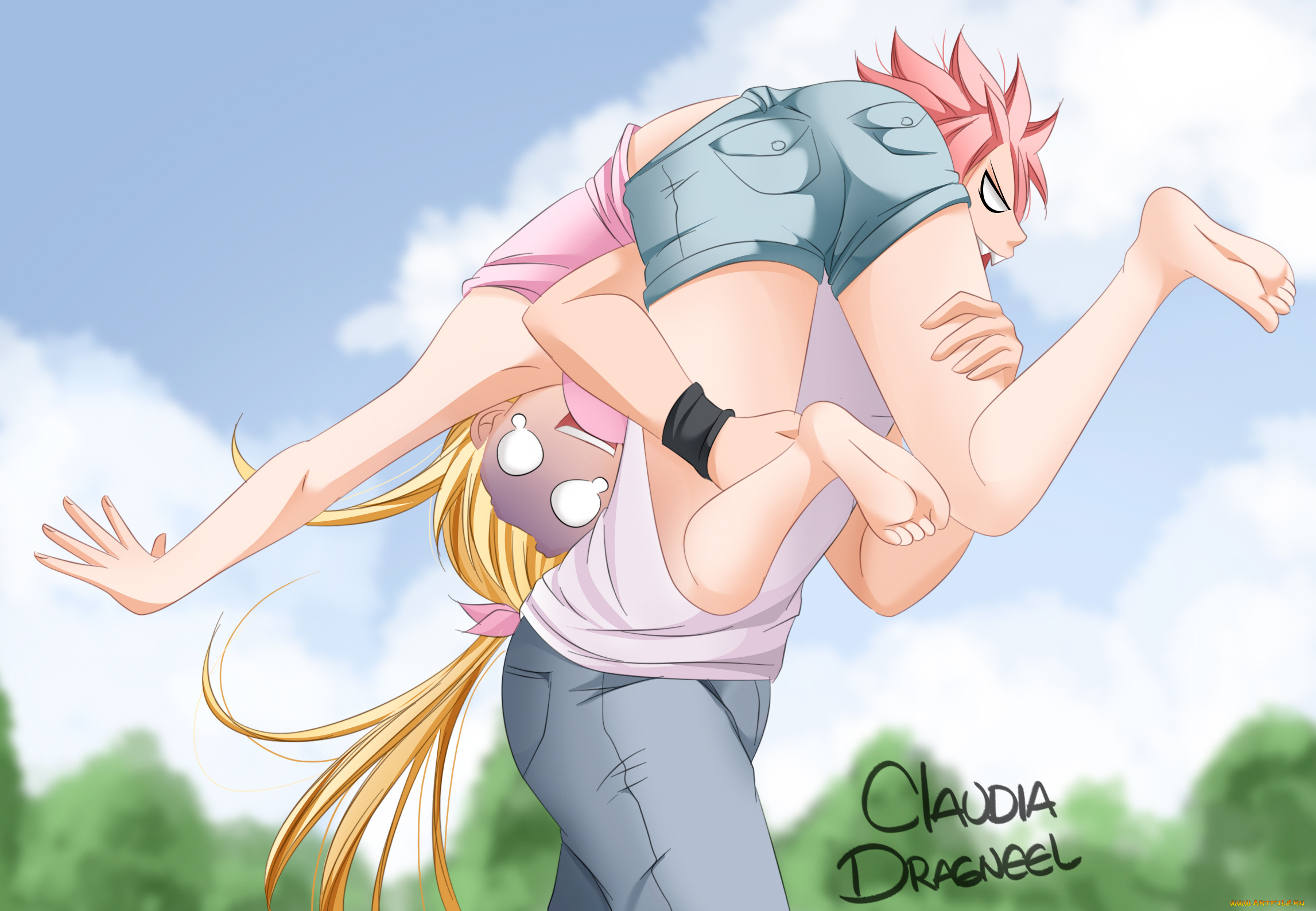 аниме, fairy, tail, хвост, феи