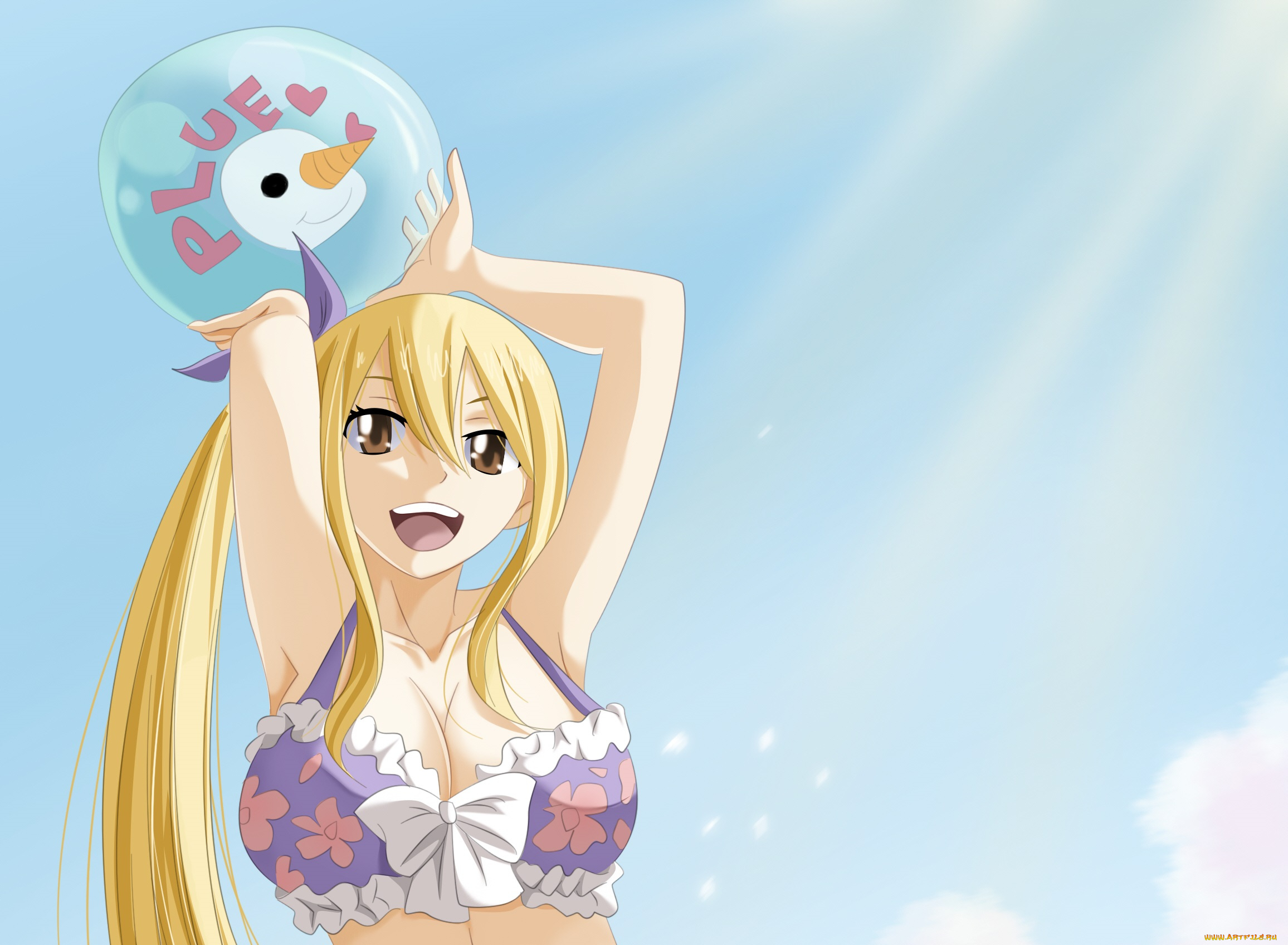 аниме, fairy, tail, люси