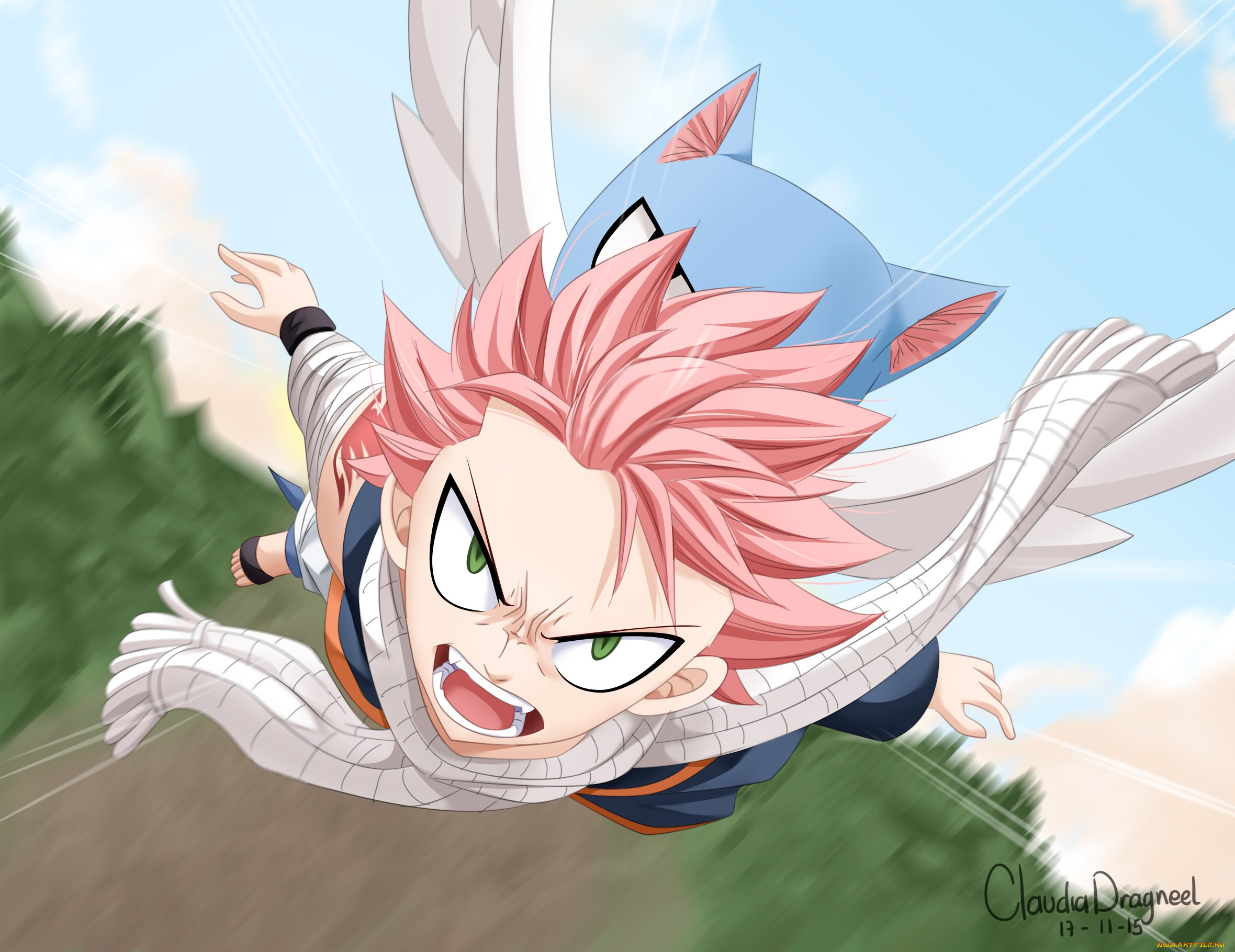 аниме, fairy, tail, хвост, феи