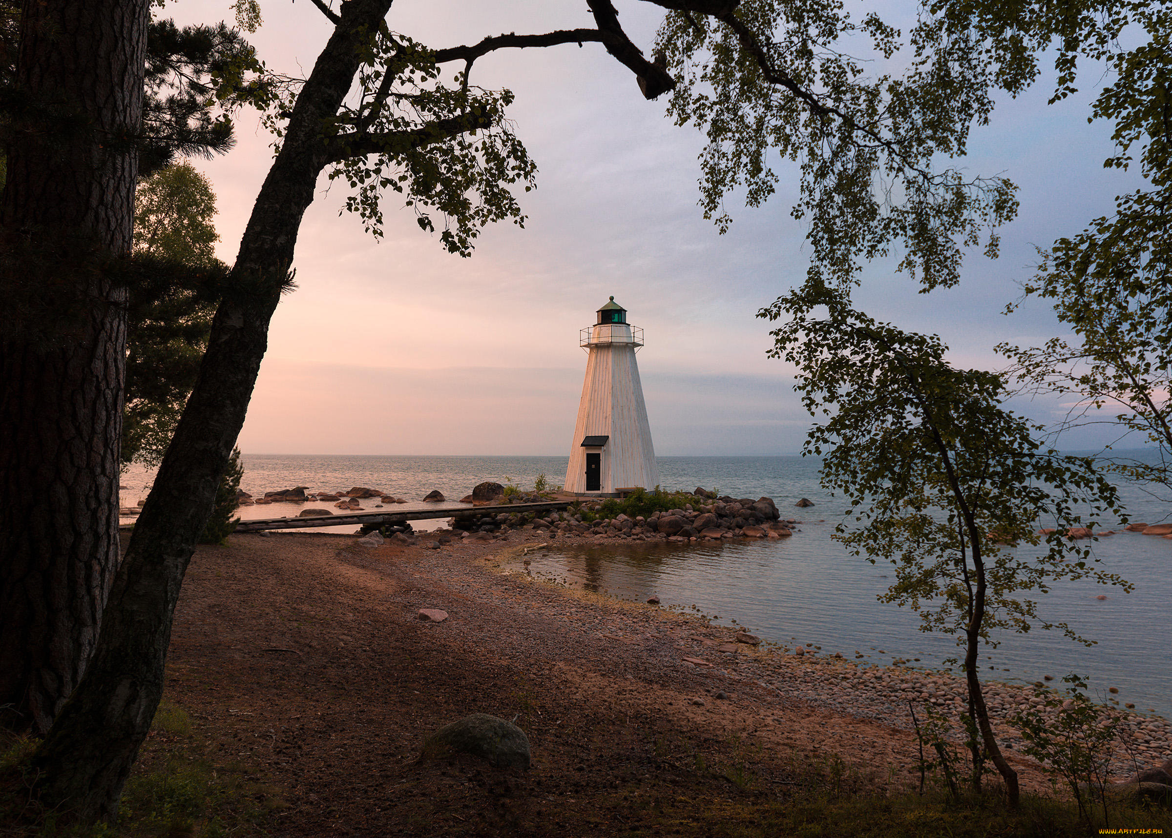 природа, маяки, море, швеция, карлсборг, закат, маяк