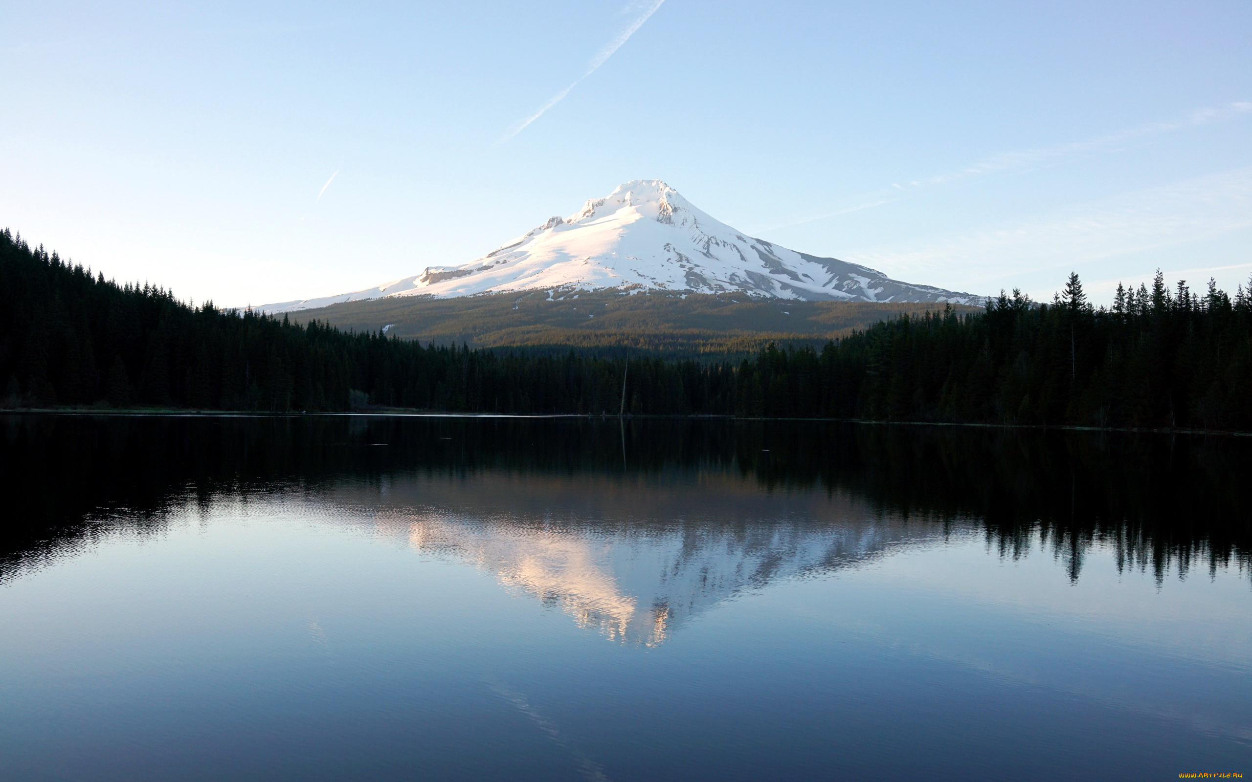 природа, реки, озера, отражение, гора, озеро