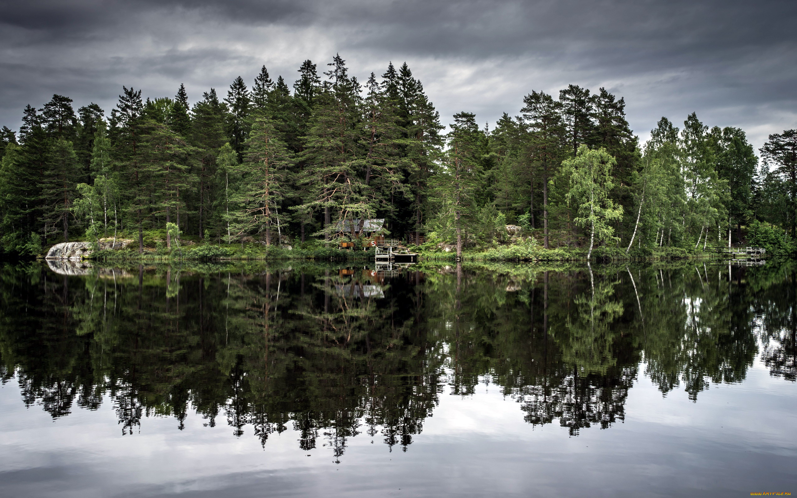 природа, реки, озера, отражение, вода, река